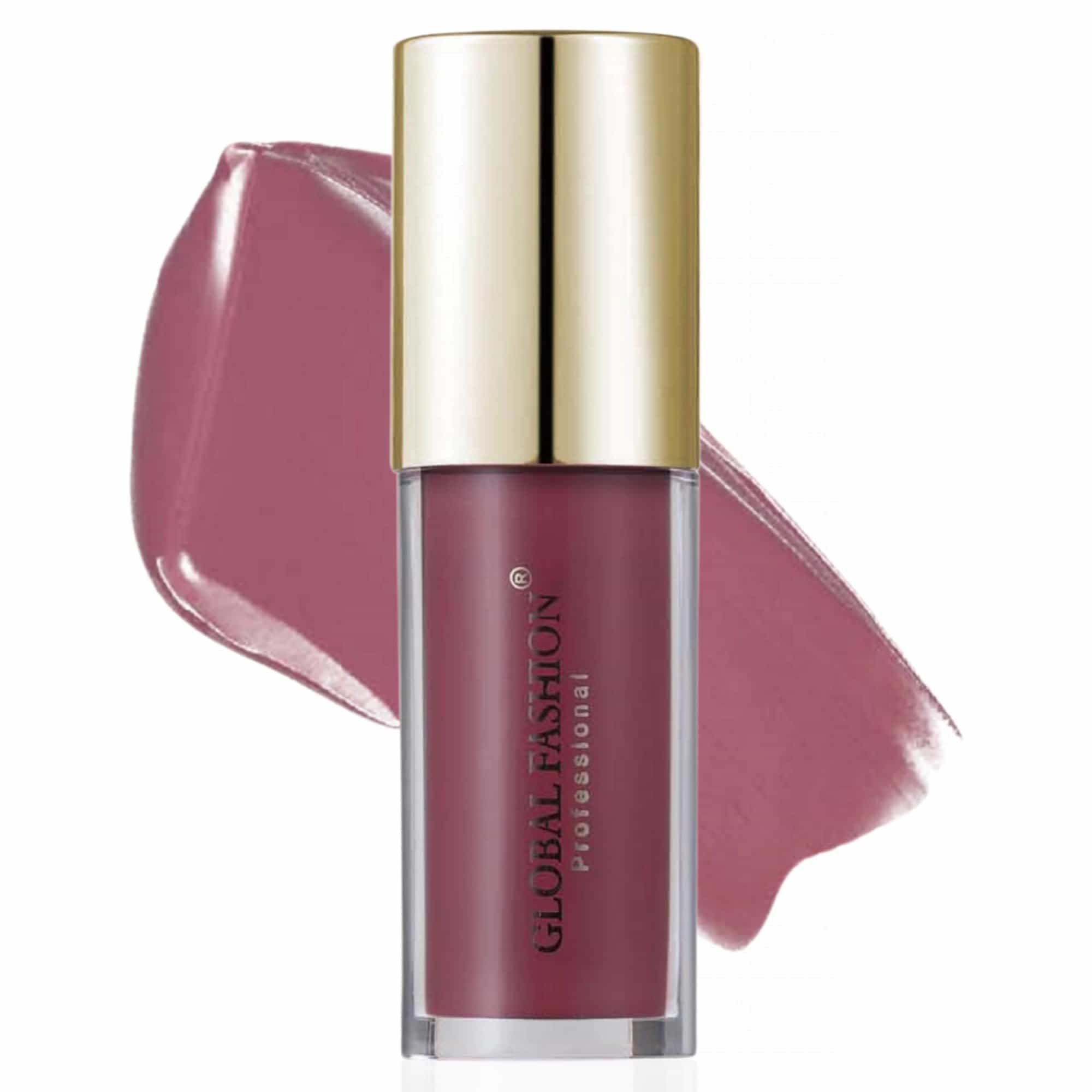 GLOBAL FASHION Velvet Lasting Matte Lip Gloss 4g - 24 Shades, Lightweight, Long-Lasting, Non-Sticky, High-Pigment, Hydrating with Jojoba Oil & Vitamin E for Smooth Wear