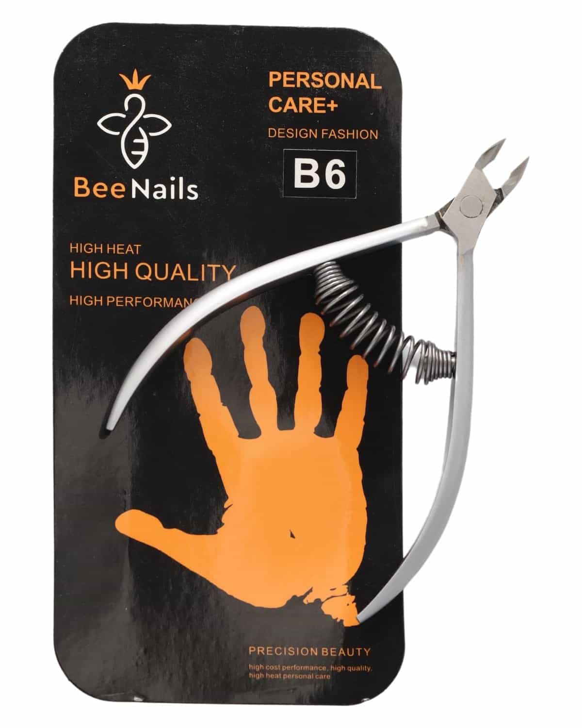 BeeNails Premium Stainless Steel Cuticle Nipper & Remover Kit for Flawless Manicures & Pedicures - Professional Clippers, Salon Grade Durable Tools for Fingernails and Toenails - | (B6)