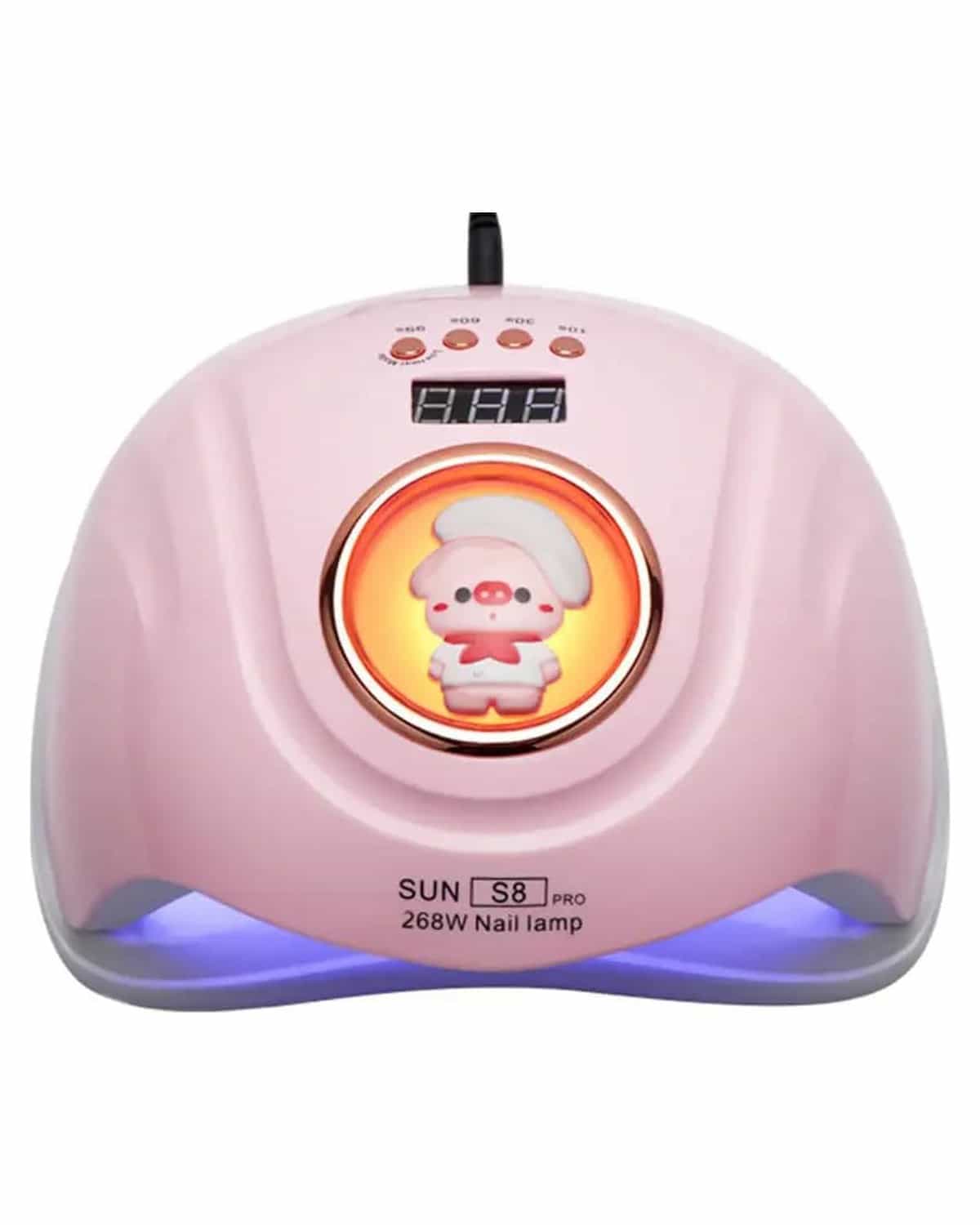 GLOBAL FASHION Professional 2-in-1 UV/LED Nail Dryer Lamp - 268W, Gel Polish, Acrylic & Polygel Dryer, Fast Curing, Smart Sensor, Flexible Timer Settings, Painless & Gentle- SUN S8