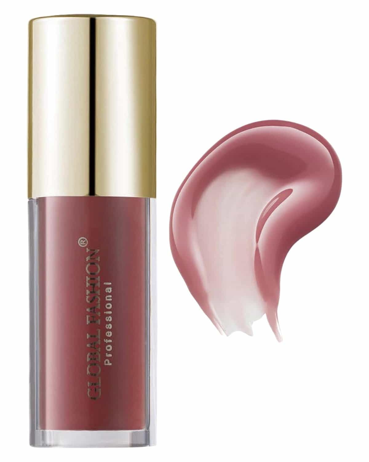 Global Fashion Bright Lustrous Lip Oil & Gloss - 8 Shades, Hydrating Non-Sticky Lip Gloss, Tinted Nourishing Care, High-Shine Glossy Finish with Flat Paddle Tip (108 - Royal Pink)