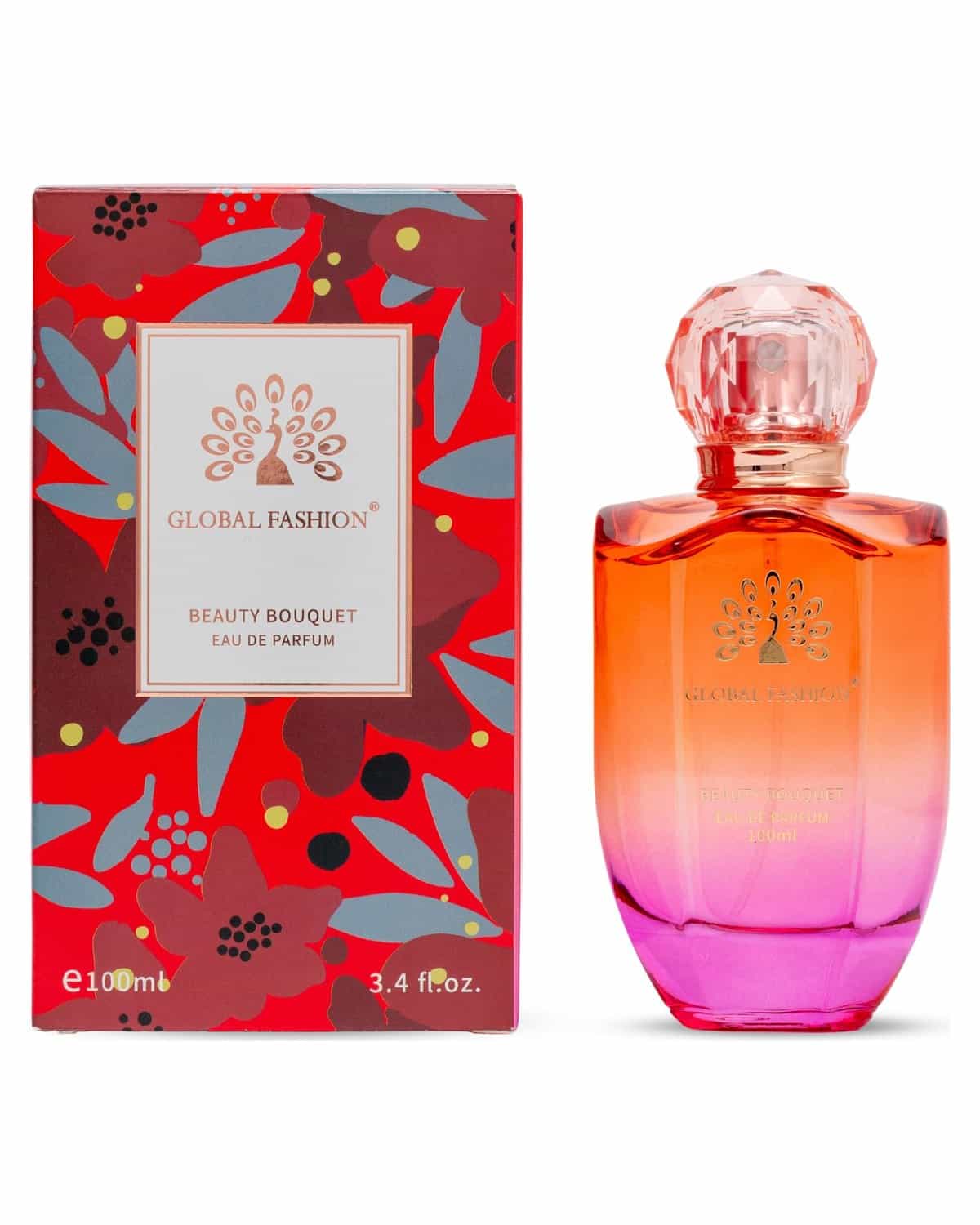 Eau De Parfum 100ml - Global Fashion | Natural Spray Luxury Fragrance for Women, Long-Lasting with Bergamot, Rose, Jasmine, Musk & Vanilla Notes | Perfect for Any Occasion (Beauty)