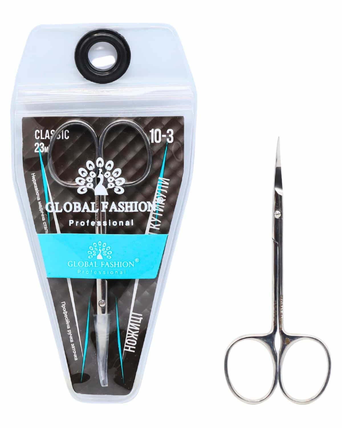 Global Fashion Cuticle Scissors – Hand Sharpened, Medical Stainless Steel, Precision Blades for Nail & Cuticle Trimming, Rust-Resistant Manicure Tool for Home & Salon Use (Classic)