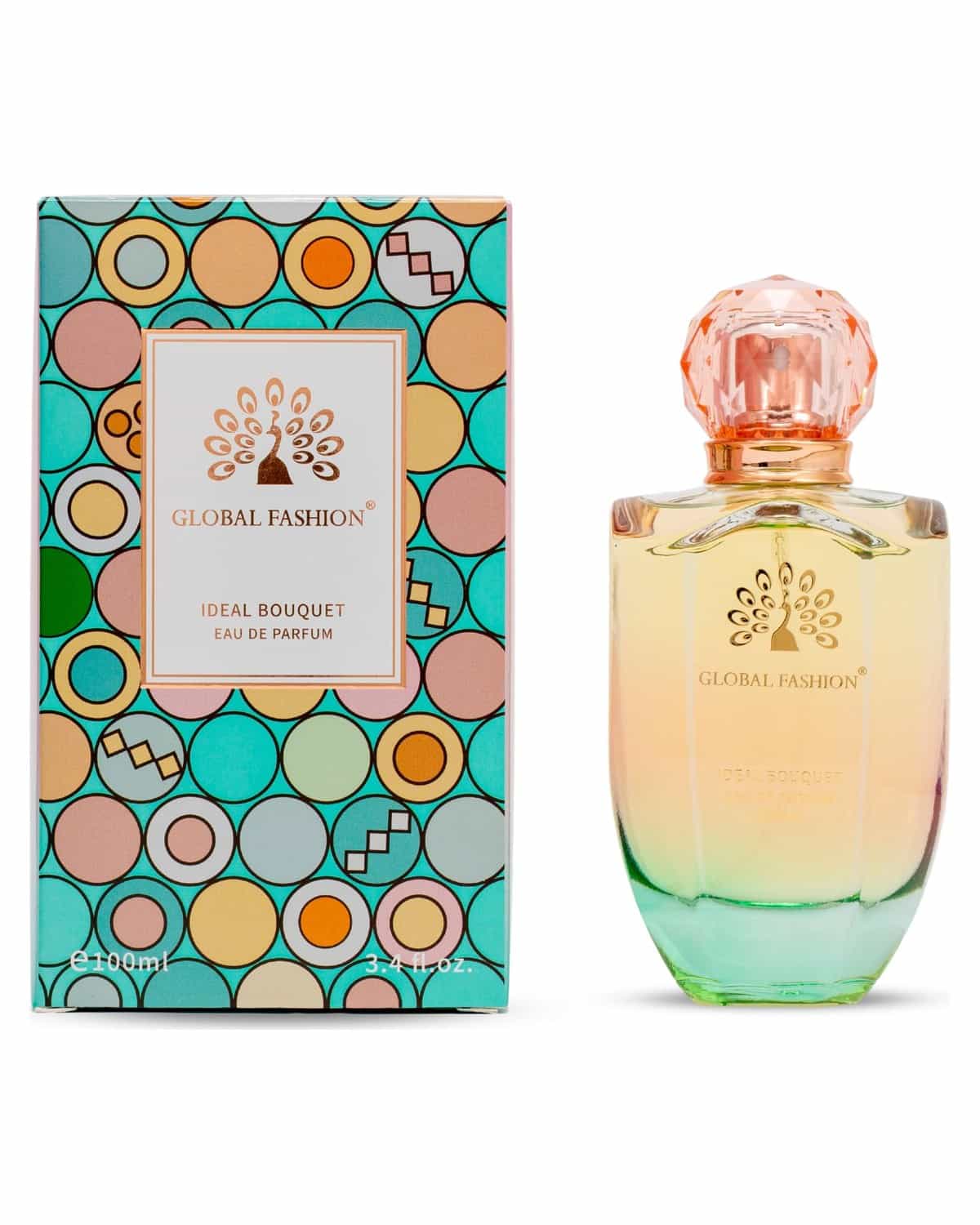 Eau De Parfum 100ml - Global Fashion | Natural Spray Luxury Fragrance for Women, Long-Lasting with Bergamot, Rose, Jasmine, Musk & Vanilla Notes | Perfect for Any Occasion (Ideal B)