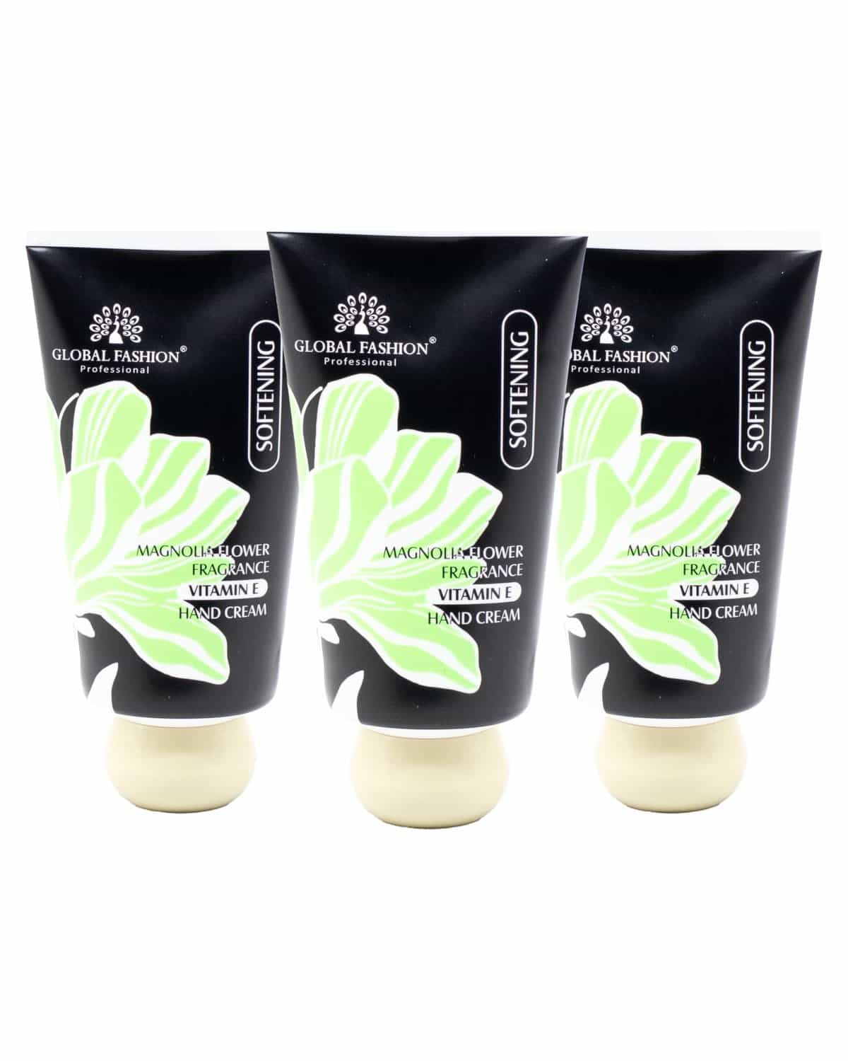 Vitamin E Hand Cream Set, 48H Deep Moisture & Fast Absorbing, Trio Fragrances (Cherry Blossom, Gardenia, Magnolia), Non-Greasy Formula for Soft Hands, 30g Travel Size (Magnolia Flo)