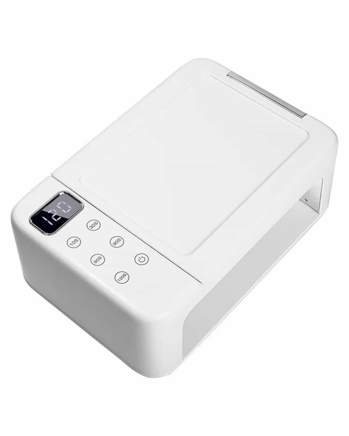 Global Fashion 2-in-1 UV/LED Nail Lamp with Hand Pillow - 63W, Painless Curing, 3 Timer Settings, Automatic Sensor, Salon-Quality Results at Home, Hand In and Out Technology - Sun