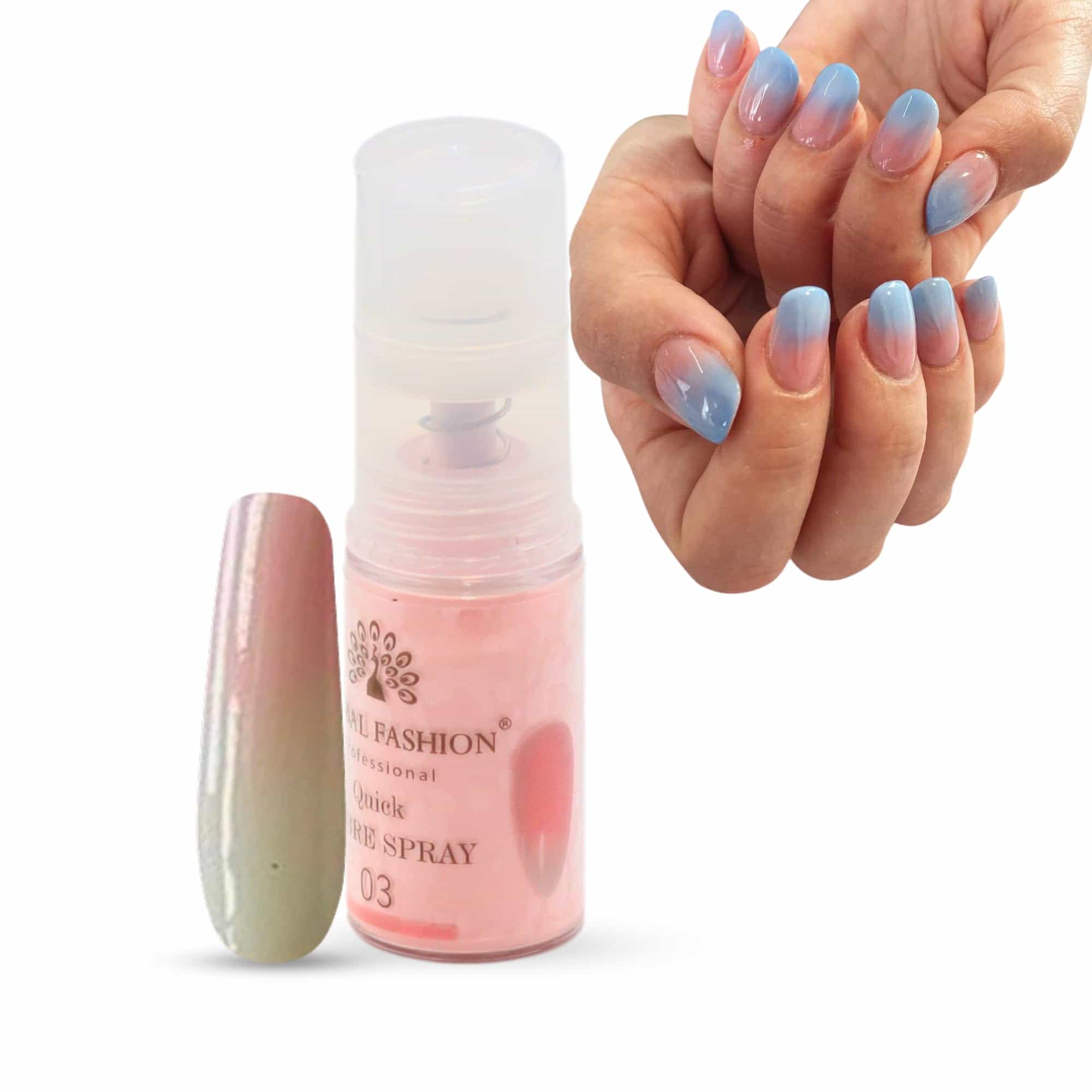 Global Fashion Ombre Nails - Quick Spray for Trendy Press-Ons (DIY) - Fast & Easy (03)