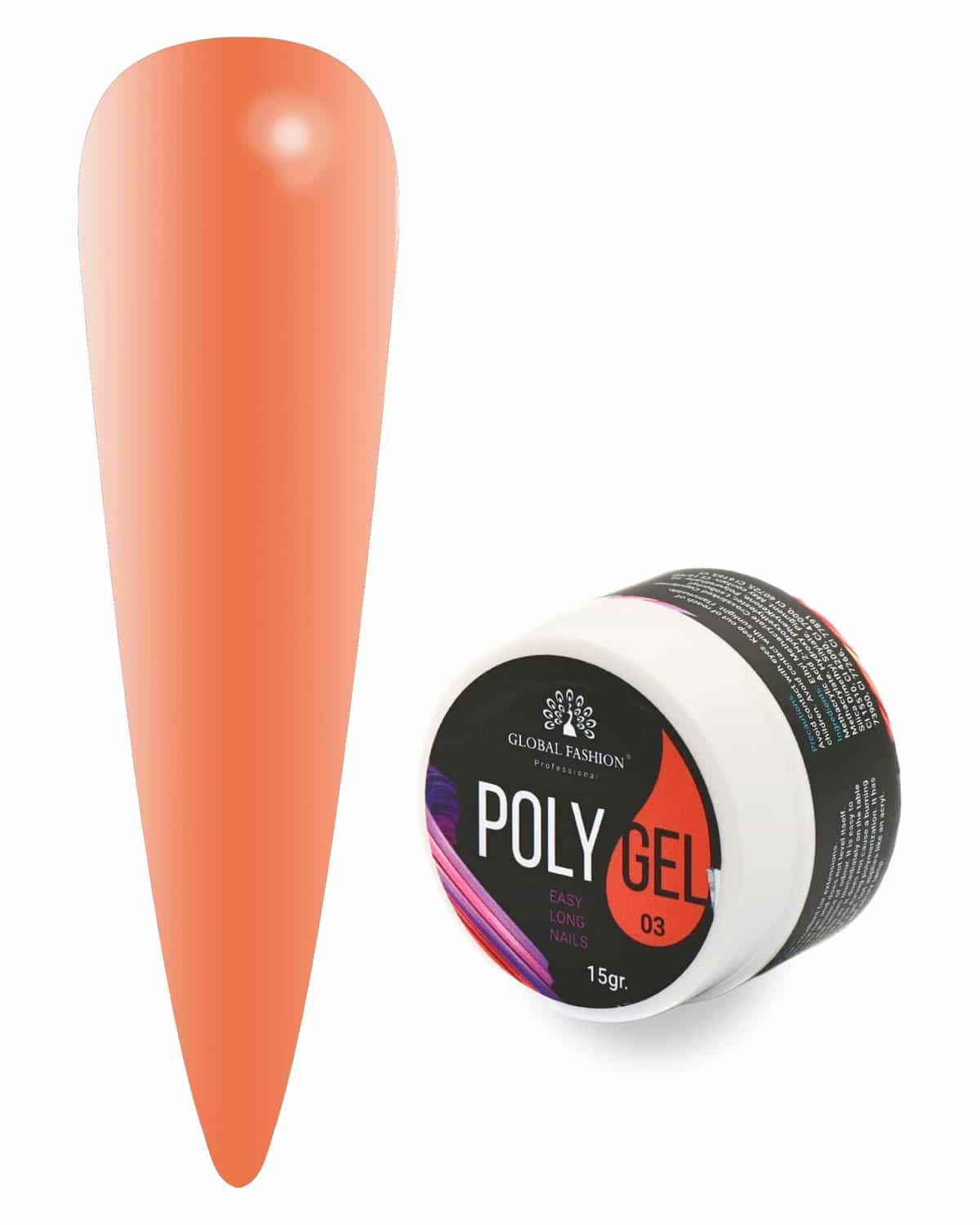 Polygel Nail Enhancement System - Strong, Durable, and Easy to Use - 15g | (03)