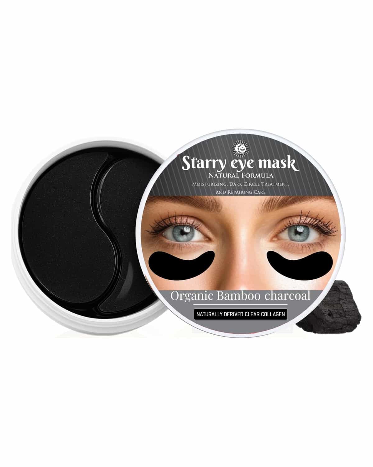 Global Fashion Under Eye Patches - Under Eye Masks for Dark Circles, Puffiness, Fine Lines & Wrinkles, Anti-Aging, Hydrating Collagen Treatment, Beauty & Personal Care (30 pairs, Bamboo Charcoal)