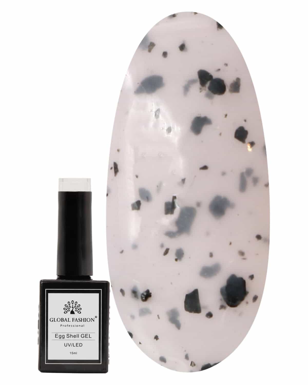Egg Shell UV/LED Gel Nail Polish – Long-Lasting Color-Changing Soak-Off Gel, Easy Application, Nail Art Polish for Salon-Grade & Home Manicures – (Shade 210, 15ml)