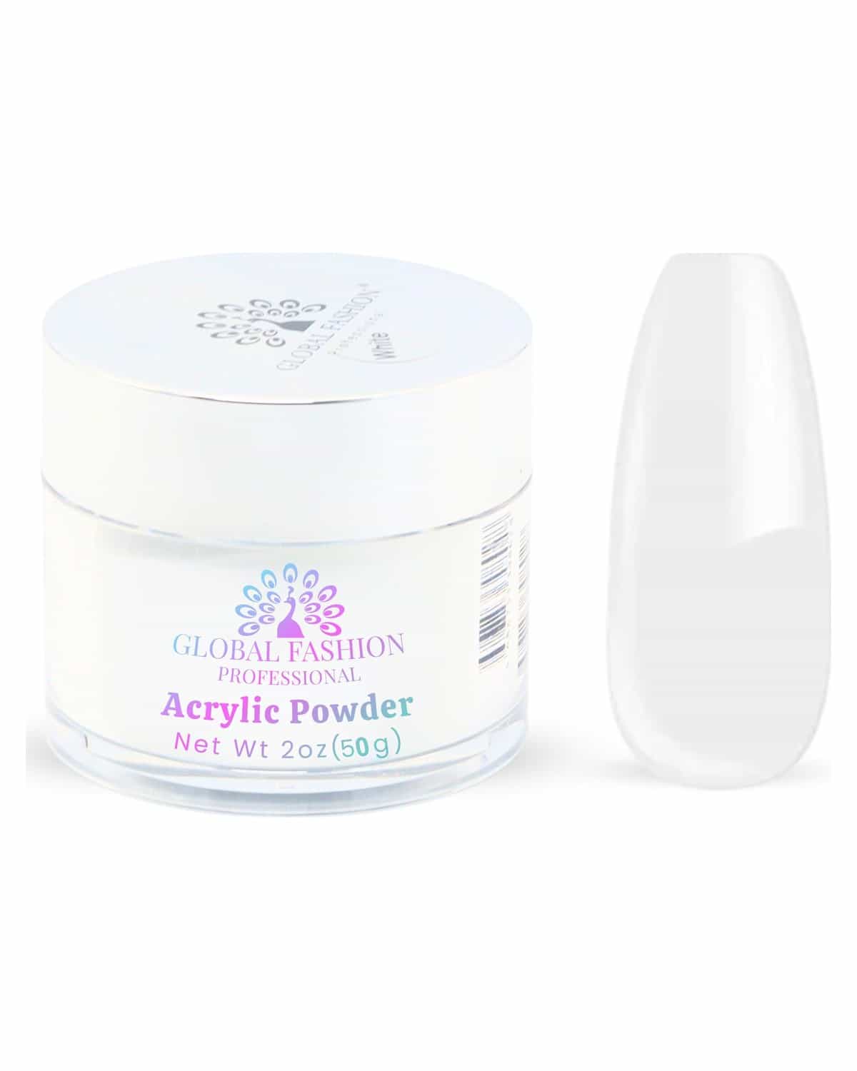Acrylic Powder - Clear Finish, Strong Adhesion, Bubble-Free, Non-Yellowing, For Nail Extensions, Overlays, 3D & French Nails, Low-Odor, Fast-Setting, Professional Salon-Quality Formula (Clear, 50g)