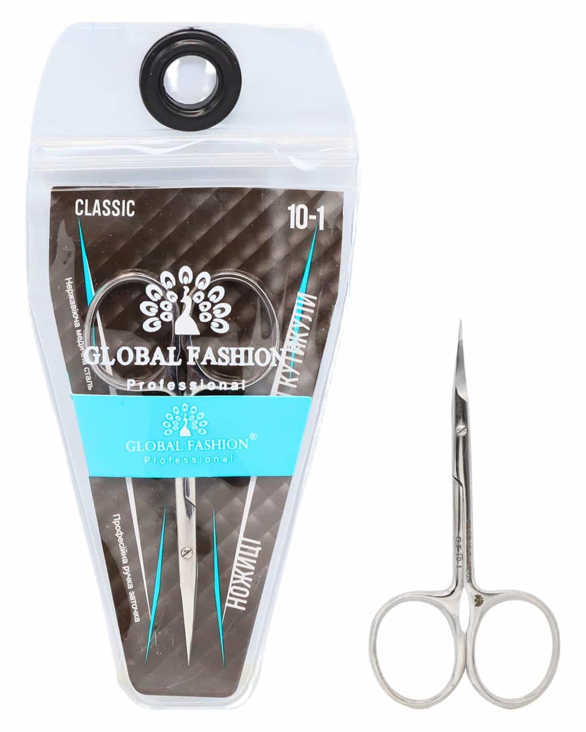 Global Fashion Cuticle Scissors – Hand Sharpened, Medical Stainless Steel, Precision Blades for Nail & Cuticle Trimming, Rust-Resistant Manicure Tool for Home & Salon Use (Classic)