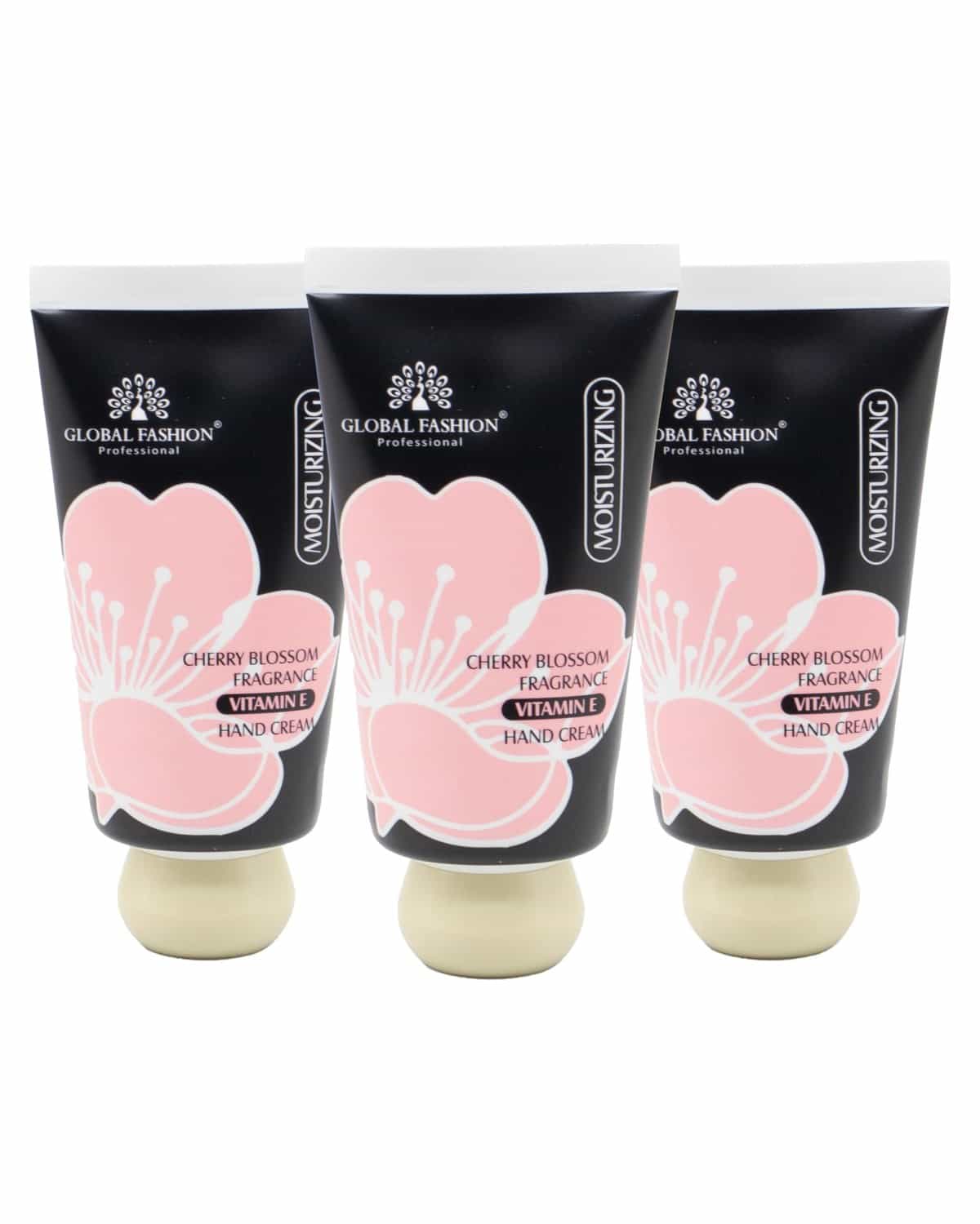 Vitamin E Hand Cream Set, 48H Deep Moisture & Fast Absorbing, Trio Fragrances (Cherry Blossom, Gardenia, Magnolia), Non-Greasy Formula for Soft Hands, 30g Travel Size (Cherry Bloss)
