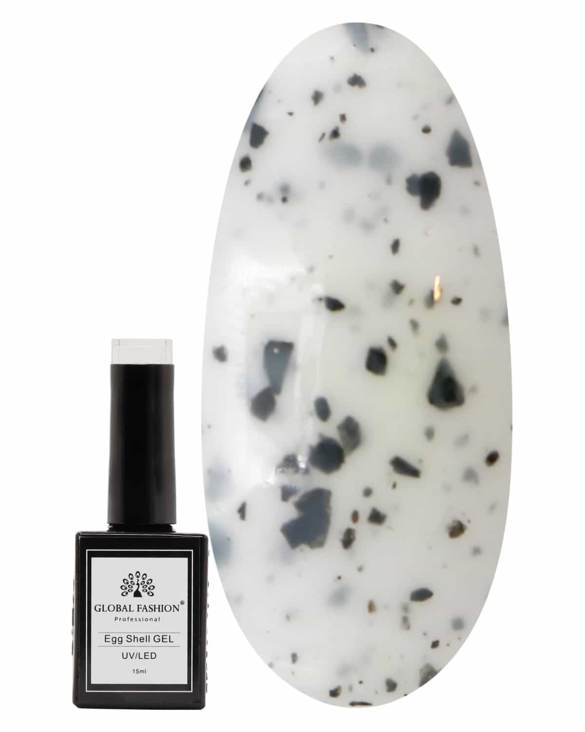 Egg Shell UV/LED Gel Nail Polish – Long-Lasting Color-Changing Soak-Off Gel, Easy Application, Nail Art Polish for Salon-Grade & Home Manicures – (Shade 207, 15ml)