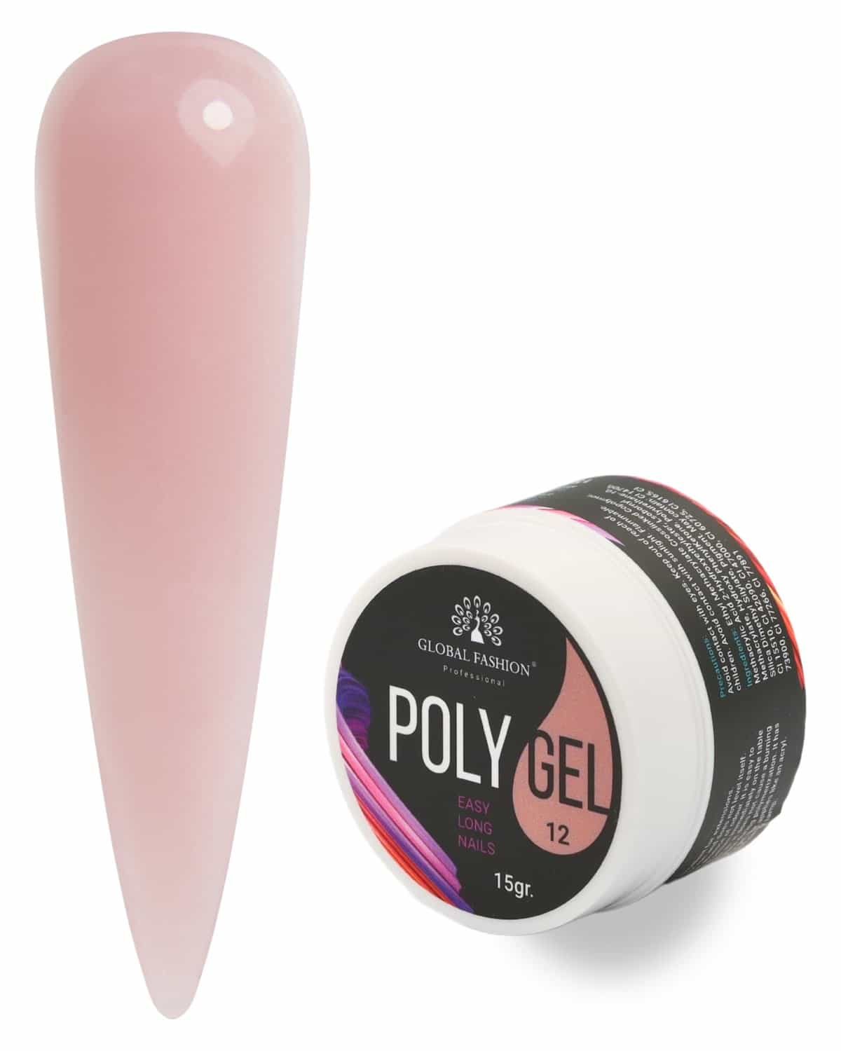 Polygel Nail Enhancement System - Strong, Durable, and Easy to Use - 15g | (12)