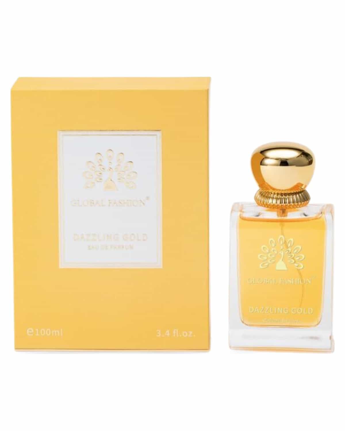 Eau De Parfum - Natural Spray Luxury Fragrance, Long-Lasting, Fresh & Elegant Scent, Perfect for Women | Luxury Vaporisateur for All Seasons | Global Fashion (Dazzling Gold)
