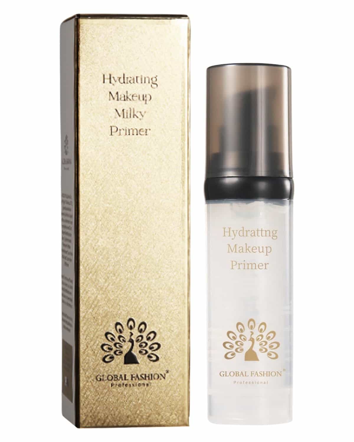 Global Fashion Hydrating Makeup Primer – Gel Face Primer with Niacinamide & Hyaluronic Acid, Pore Blur, 24 h Hydration, Airless Pump, Korean Base for Flawless, Longwear Makeup (Mil)