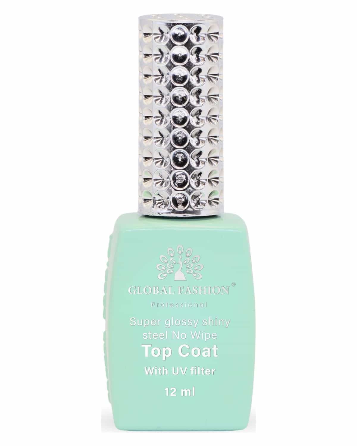 Steel No Wipe Top Coat - 12ml - With UV Filter