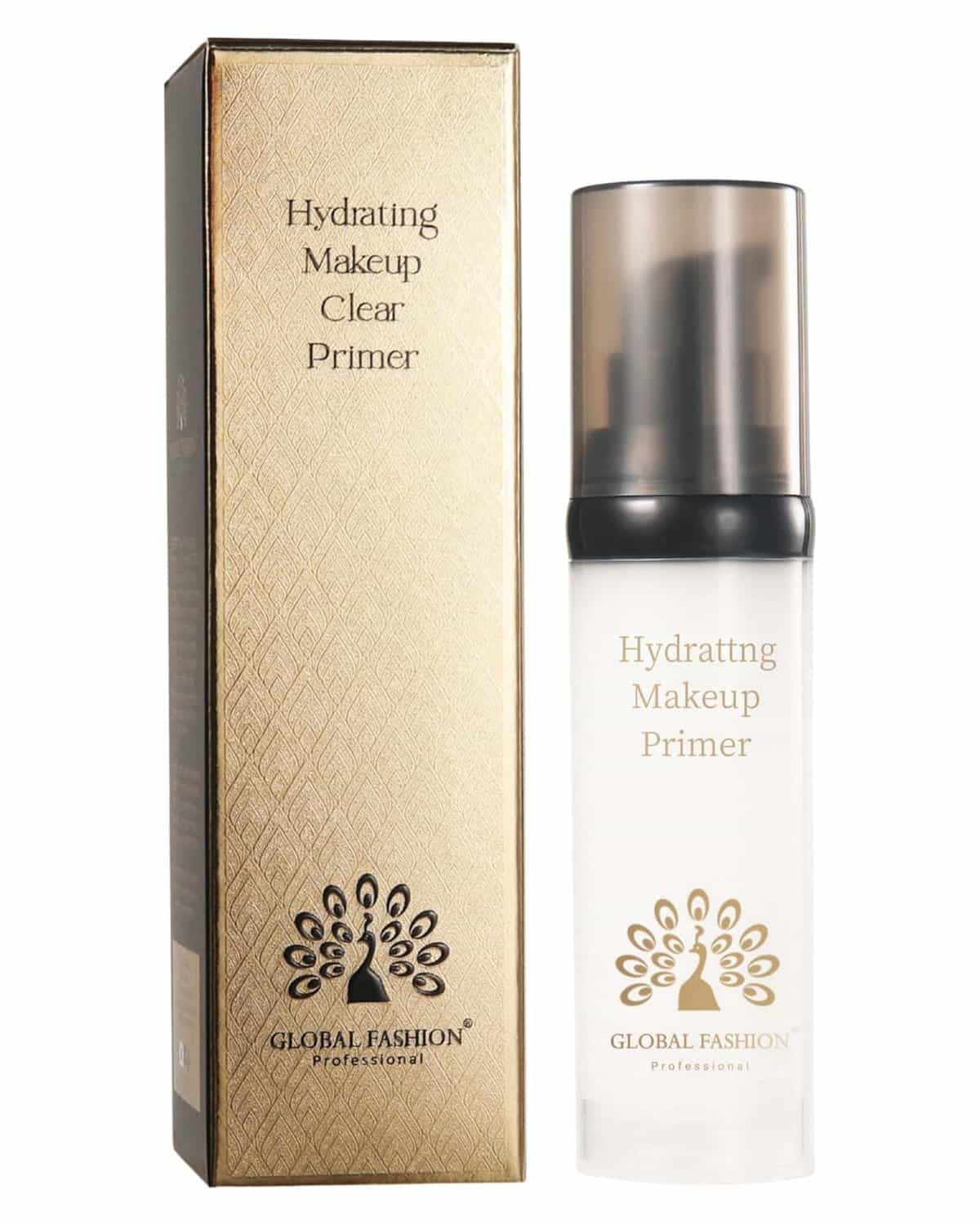 Global Fashion Hydrating Makeup Primer – Gel Face Primer with Niacinamide & Hyaluronic Acid, Pore Blur, 24 h Hydration, Airless Pump, Korean Base for Flawless, Longwear Makeup (Cle)
