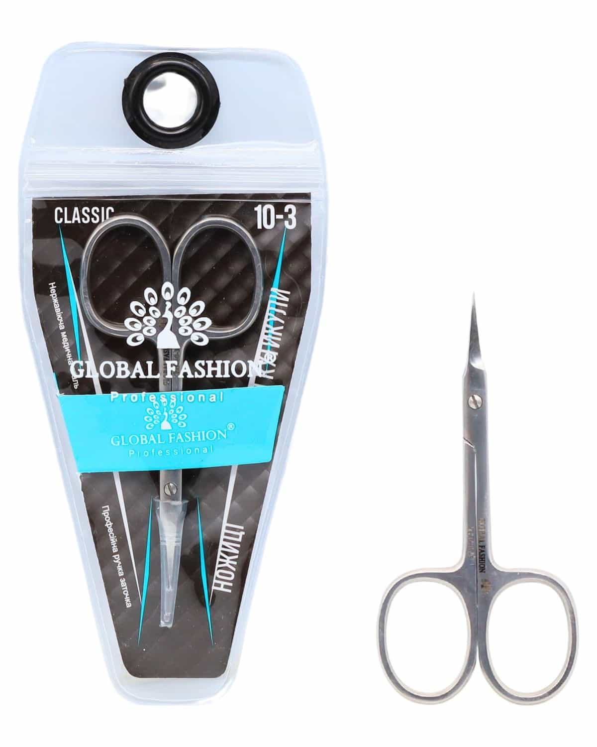 Global Fashion Cuticle Scissors – Hand Sharpened, Medical Stainless Steel, Precision Blades for Nail & Cuticle Trimming, Rust-Resistant Manicure Tool for Home & Salon Use (Classic)