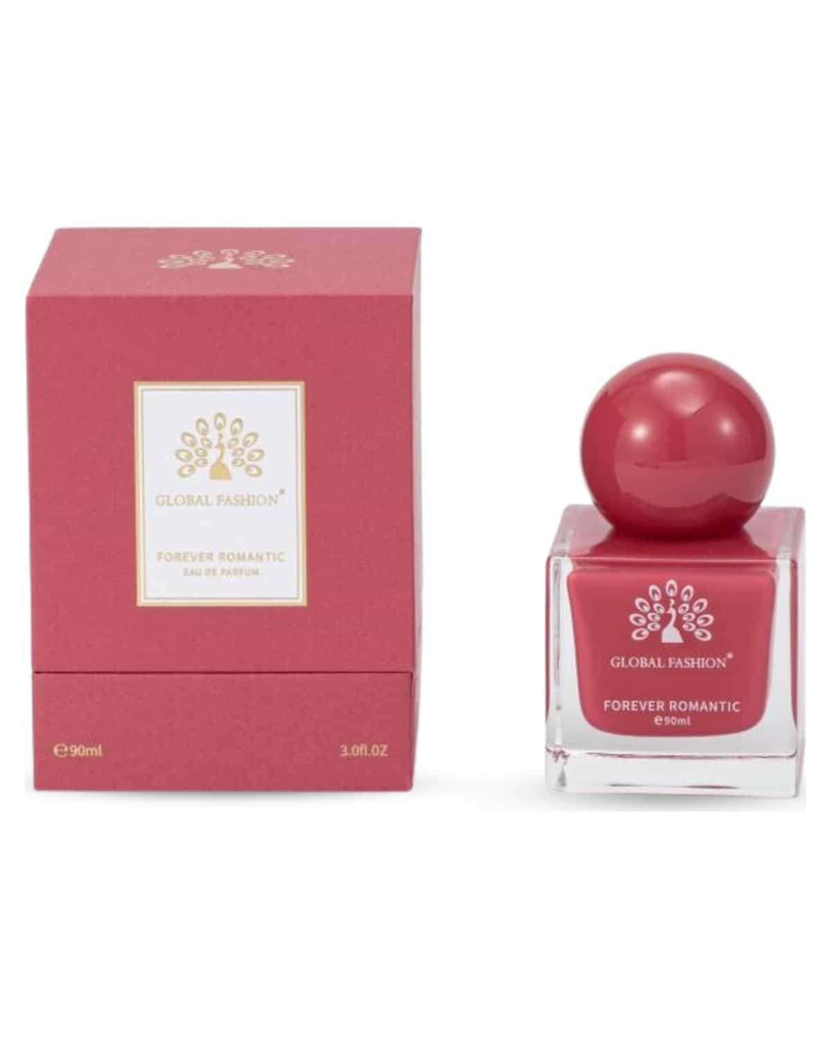Eau De Parfum 90ml - Global Fashion | Natural Spray Luxury Fragrance for Women, Long-Lasting with Bergamot, Rose, Jasmine, Musk & Vanilla Notes | Perfect for Any Occasion (Forever)