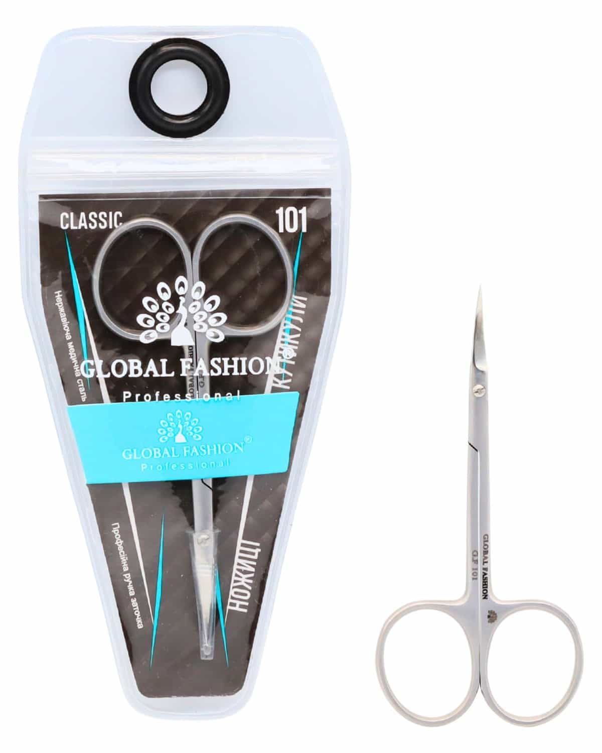 Global Fashion Cuticle Scissors – Hand Sharpened, Medical Stainless Steel, Precision Blades for Nail & Cuticle Trimming, Rust-Resistant Manicure Tool for Home & Salon Use (Classic)