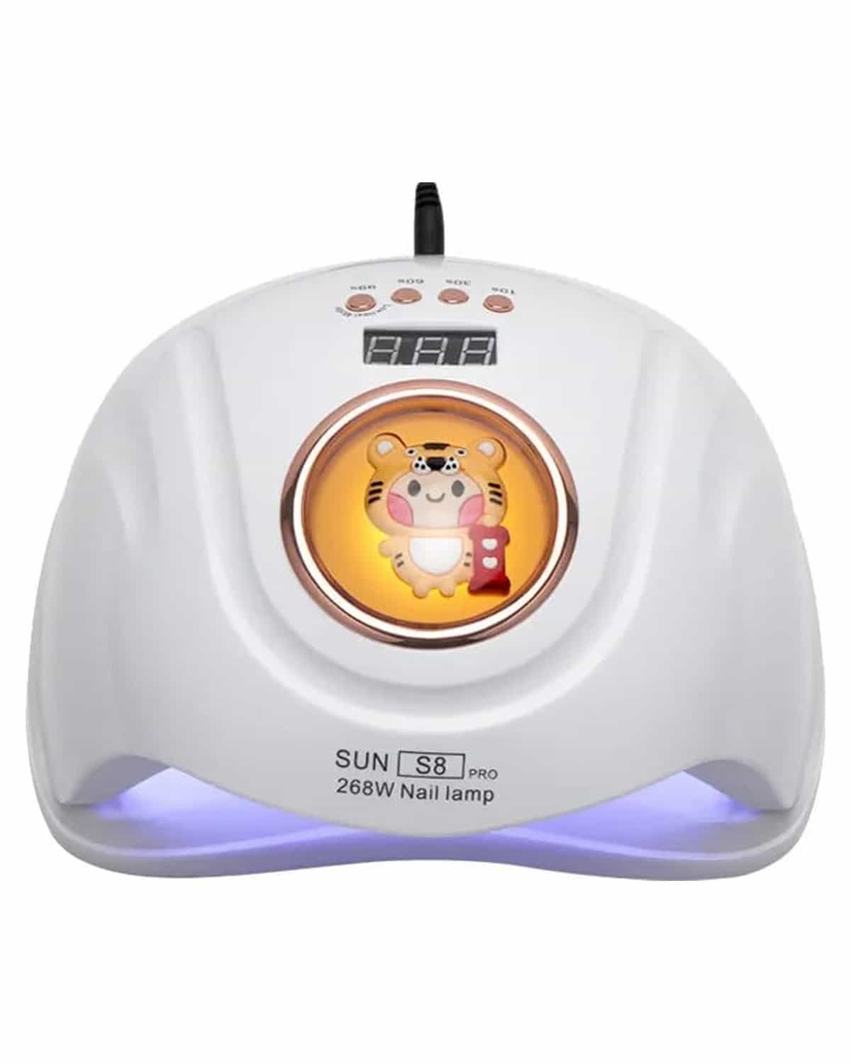 GLOBAL FASHION Professional 2-in-1 UV/LED Nail Dryer Lamp - 268W, Gel Polish, Acrylic & Polygel Dryer, Fast Curing, Smart Sensor, Flexible Timer Settings, Painless & Gentle- SUN S8