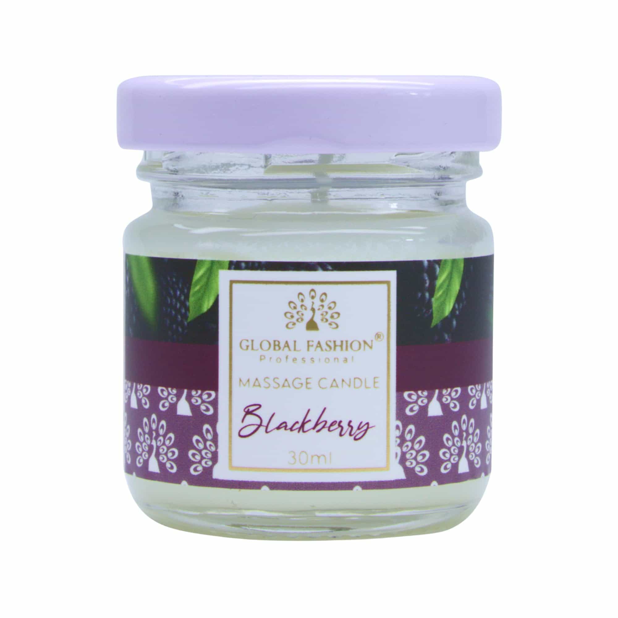 Global Fashion Massage Candle 30 ml - Luxury Body & Massage Oil Candle, Warm Skin-Oil Candle for Home Spa, Couples & Personal Use - Vegan Soy Wax, Home Scented Aromatherapy Gift-Re