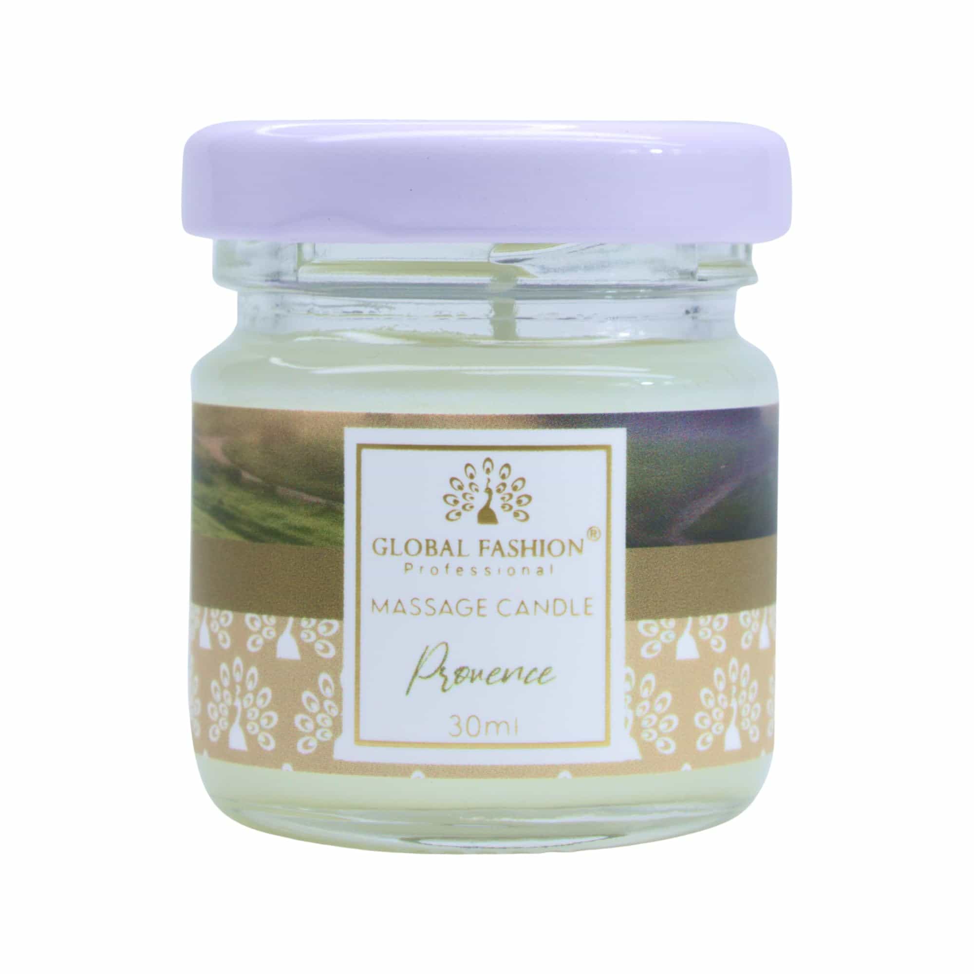 Global Fashion Massage Candle 30 ml - Luxury Body & Massage Oil Candle, Warm Skin-Oil Candle for Home Spa, Couples & Personal Use - Vegan Soy Wax, Home Scented Aromatherapy Gift-Re