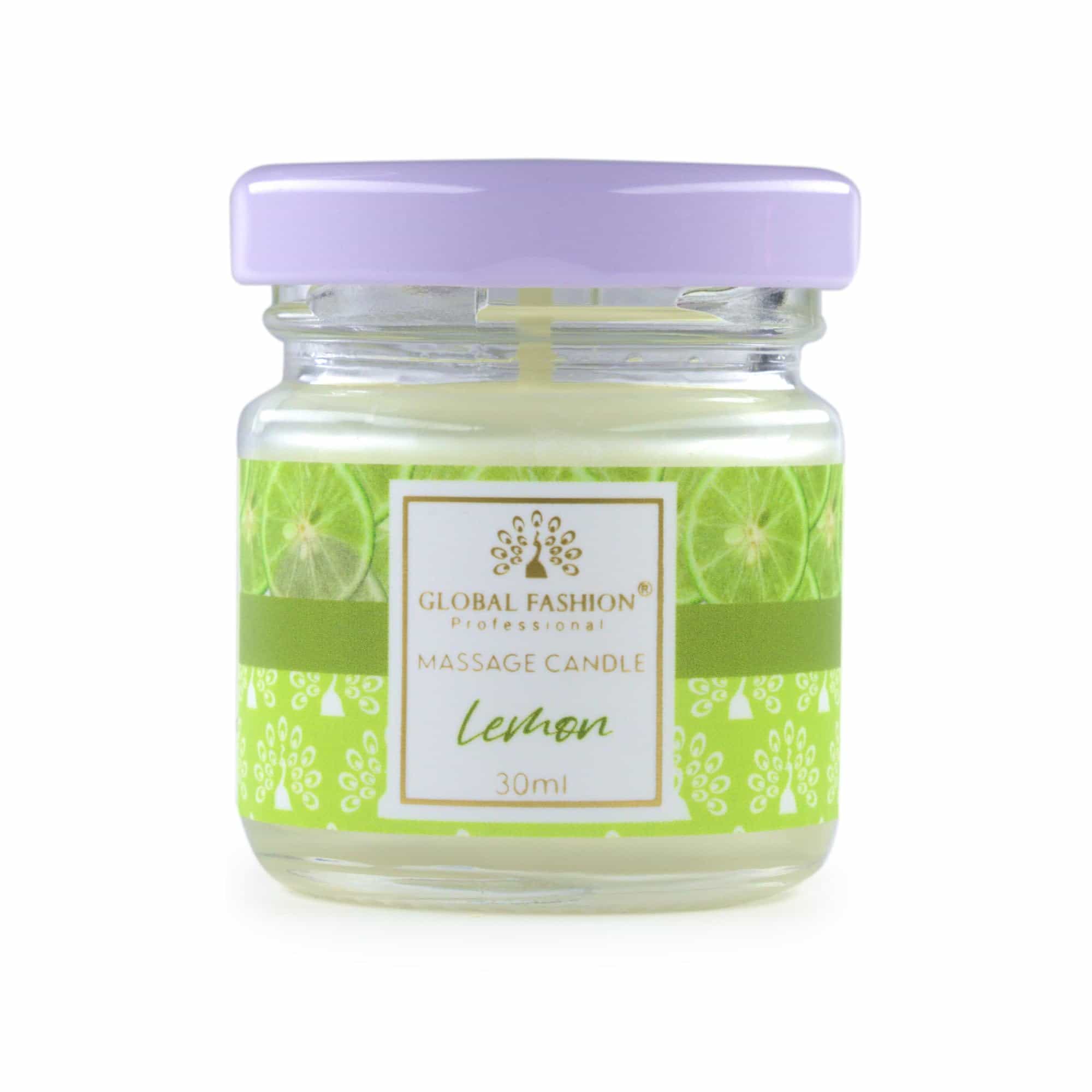 Global Fashion Massage Candle 30 ml - Luxury Body & Massage Oil Candle, Warm Skin-Oil Candle for Home Spa, Couples & Personal Use - Vegan Soy Wax, Home Scented Aromatherapy Gift-Re