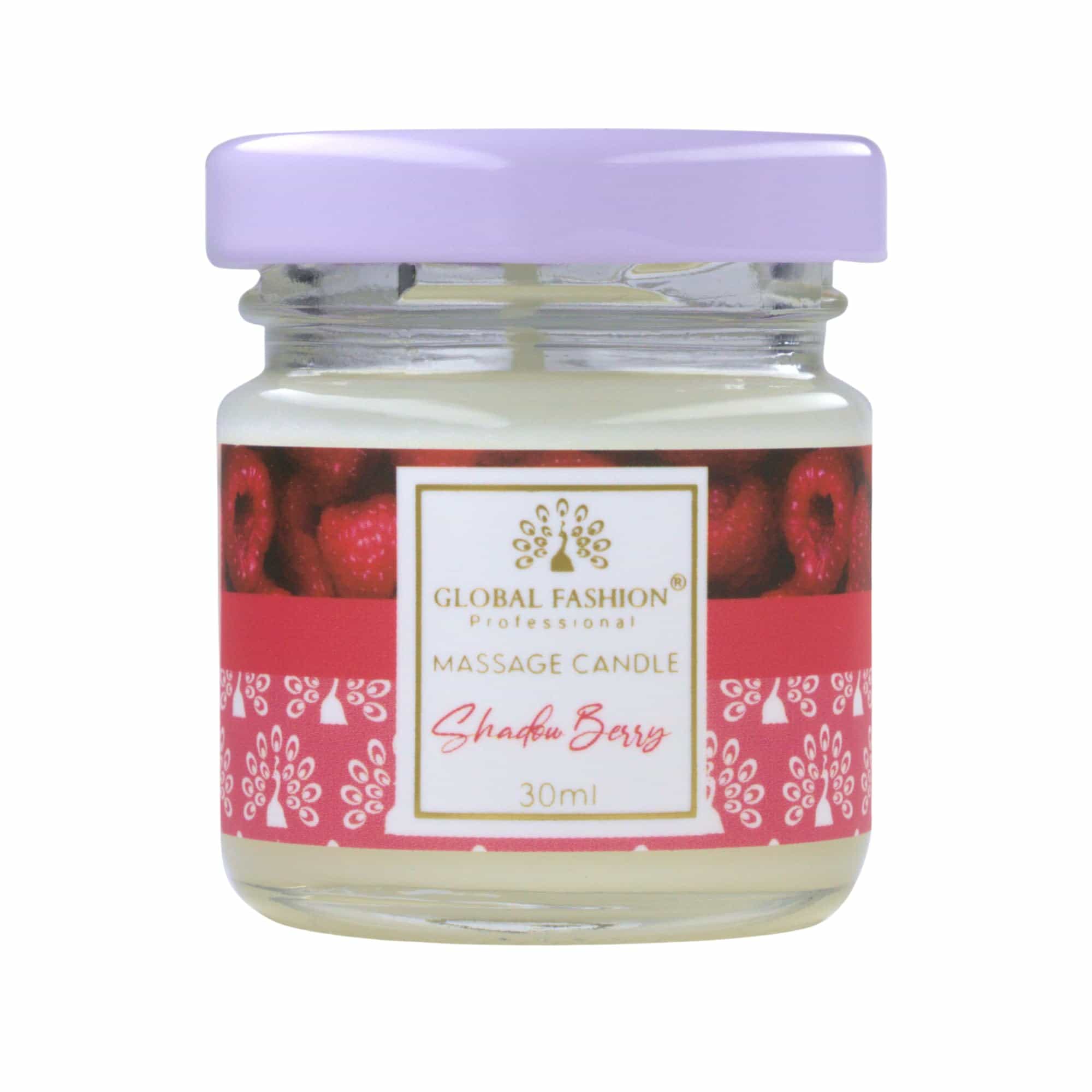 Global Fashion Massage Candle 30 ml - Luxury Body & Massage Oil Candle, Warm Skin-Oil Candle for Home Spa, Couples & Personal Use - Vegan Soy Wax, Home Scented Aromatherapy Gift-Re