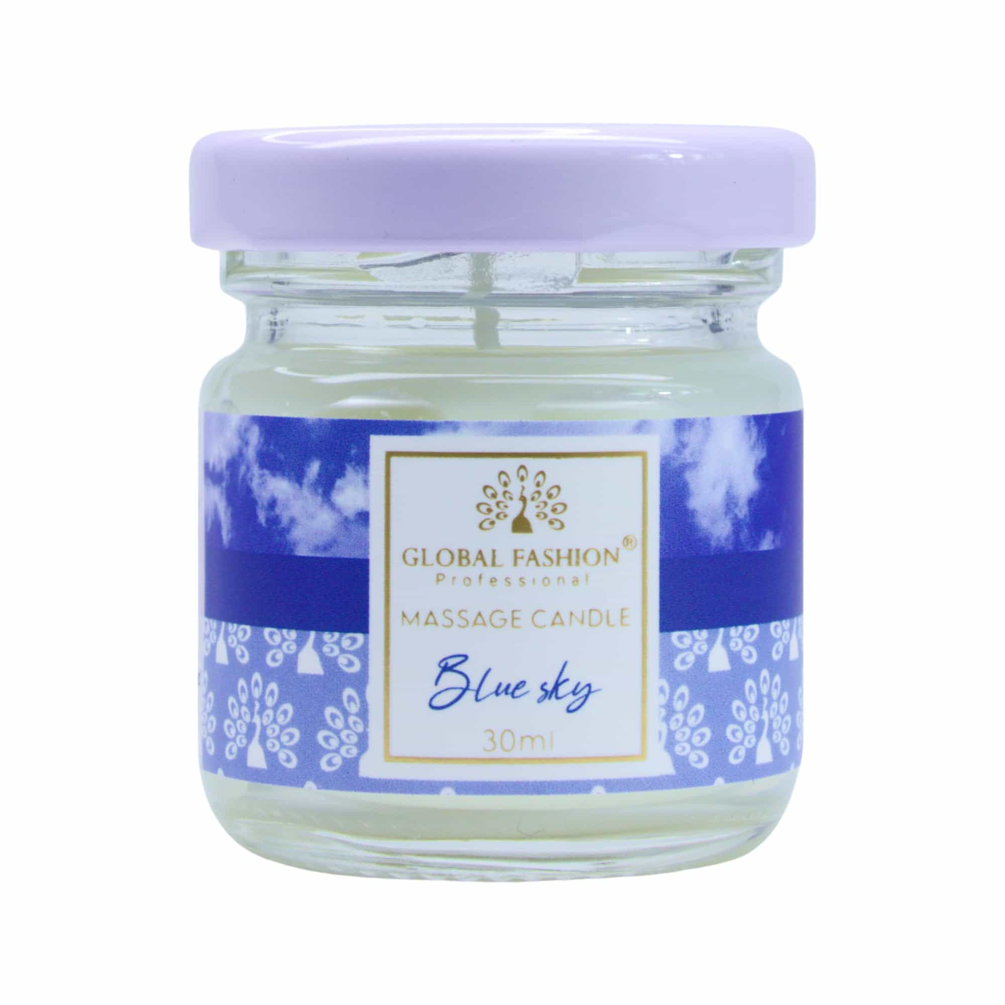 Global Fashion Massage Candle 30 ml - Luxury Body & Massage Oil Candle, Warm Skin-Oil Candle for Home Spa, Couples & Personal Use - Vegan Soy Wax, Home Scented Aromatherapy Gift-Re