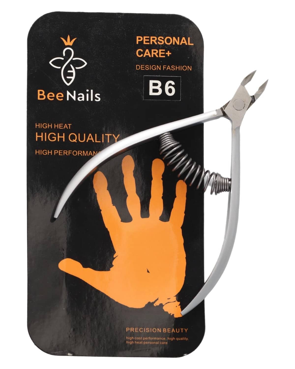 BeeNails Premium Stainless Steel Cuticle Nipper & Remover Kit for Flawless Manicures & Pedicures - Professional Clippers, Salon Grade Durable Tools for Fingernails and Toenails - | (B6)