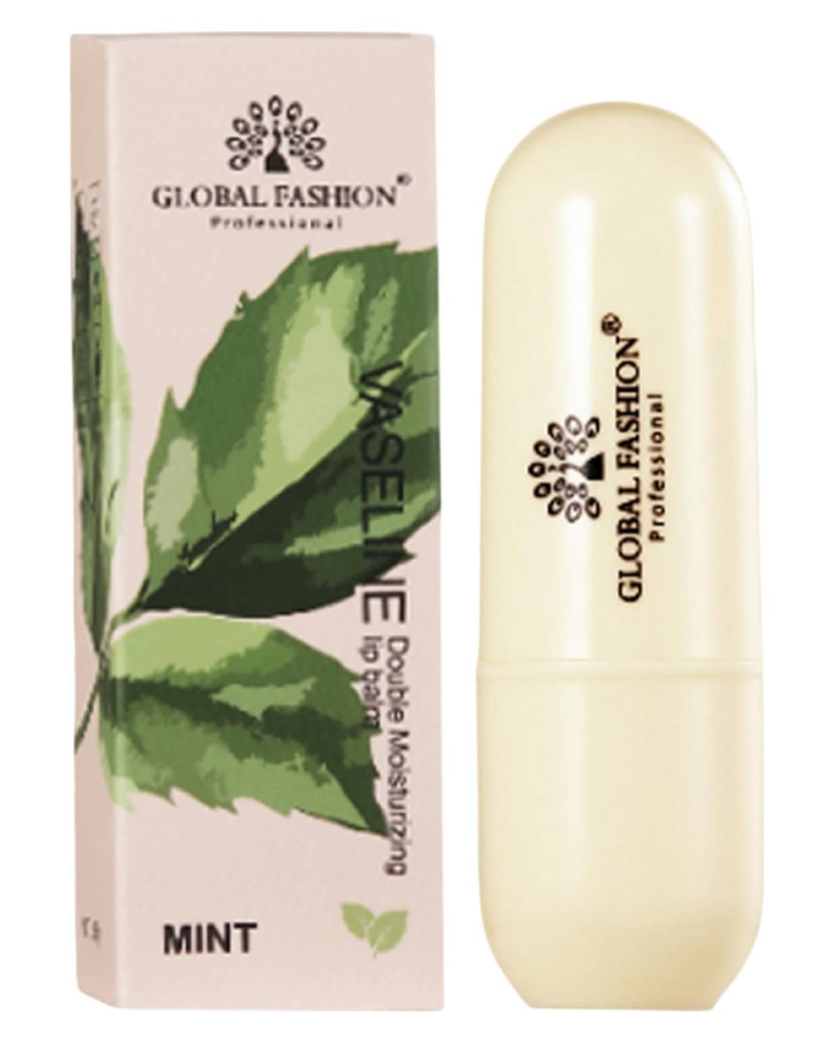 Global Fashion Korean Lip Balm - 4 Flavours, Deeply Moisturizing, Non-Sticky Formula, Natural Ingredients, Smooth & Nourished Lips, Colorless, Unisex Daily Lip Care (3.8g, Mint)