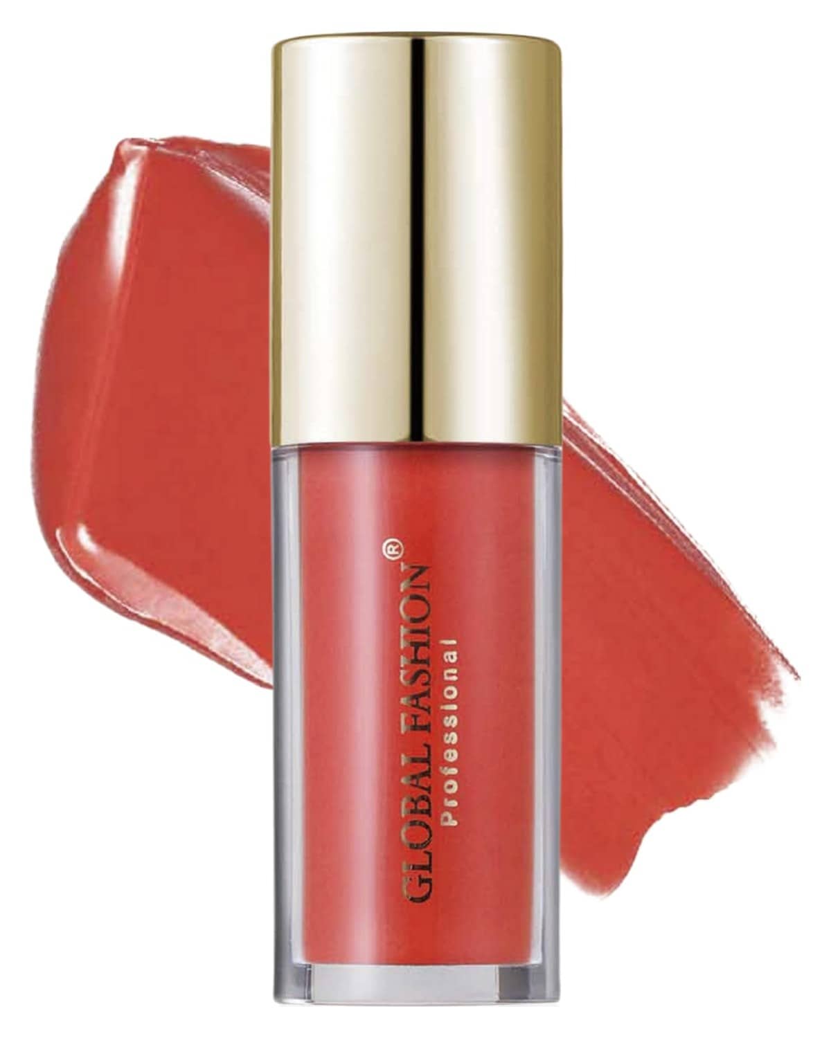 GLOBAL FASHION Velvet Lasting Matte Lip Gloss 4g - 24 Shades, Lightweight, Long-Lasting, Non-Sticky, High-Pigment, Hydrating with Jojoba Oil & Vitamin E for Smooth Wear (115 - Crim)