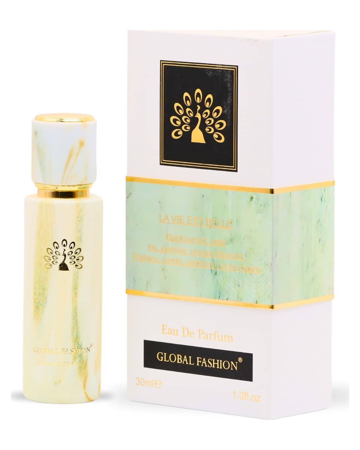 Global Fashion La Vie Est Belle Eau de Parfum Spray - Elegant & Long-Lasting Fragrance for Women, with Blackcurrant, Pear, Iris, Jasmine, and Vanilla Notes, 30ml | Perfume for Ever