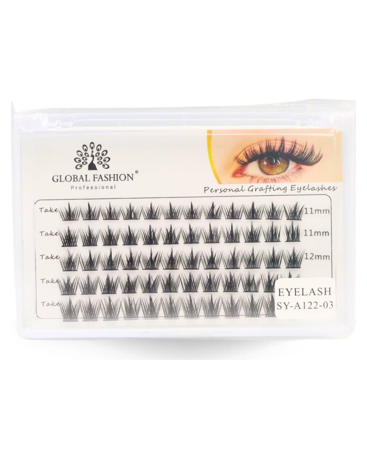 GLOBAL FASHION Professional Effortless Lashes Premade Fans (11-13mm) | Natural Volume & Easy Application | Salon-Quality Lashes at Home | 30,50,60,100 Fans for Multiple Uses | (22)