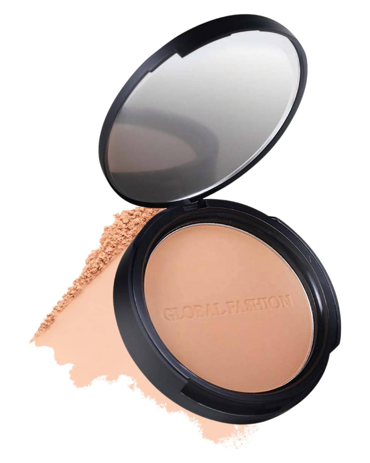 Global Fashion Waterproof Makeup Setting Powder - 8 Shades, 24-Hr Sweat-Proof, Oil-Control, Matte Finish, Compact with Mirror & Puff, Lightweight, Pore-Blurring Coverage (107 - Sun)