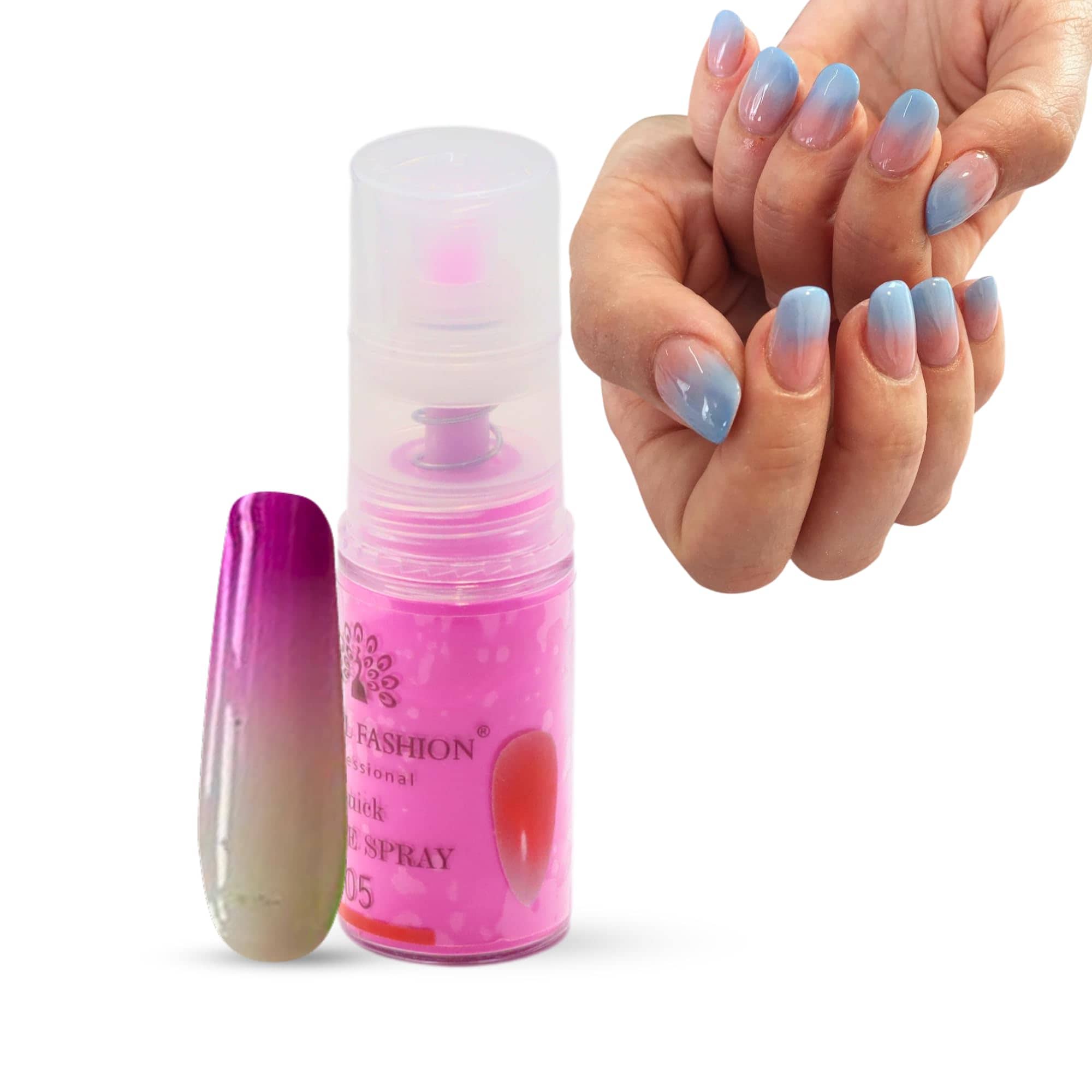 Global Fashion Ombre Nails - Quick Spray for Trendy Press-Ons (DIY) - Fast & Easy (05)