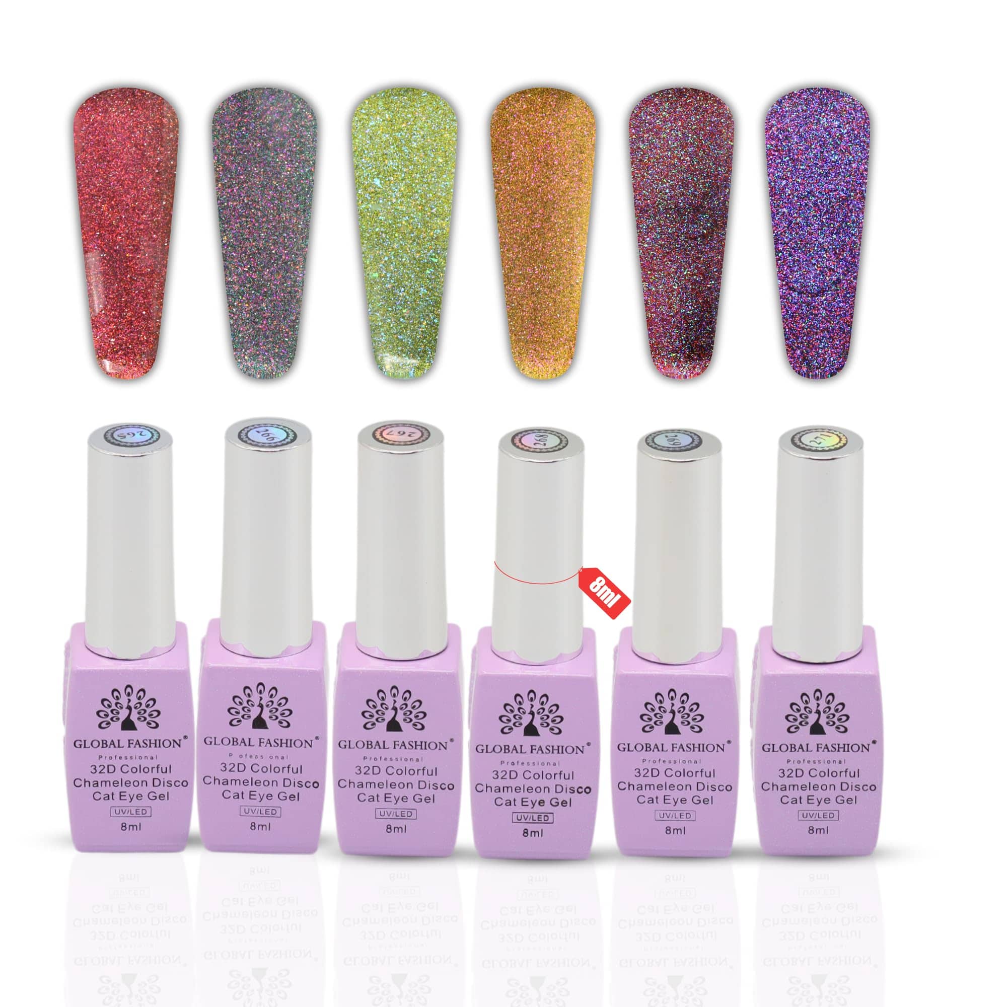 32d colour chameleon disco cat eye gel