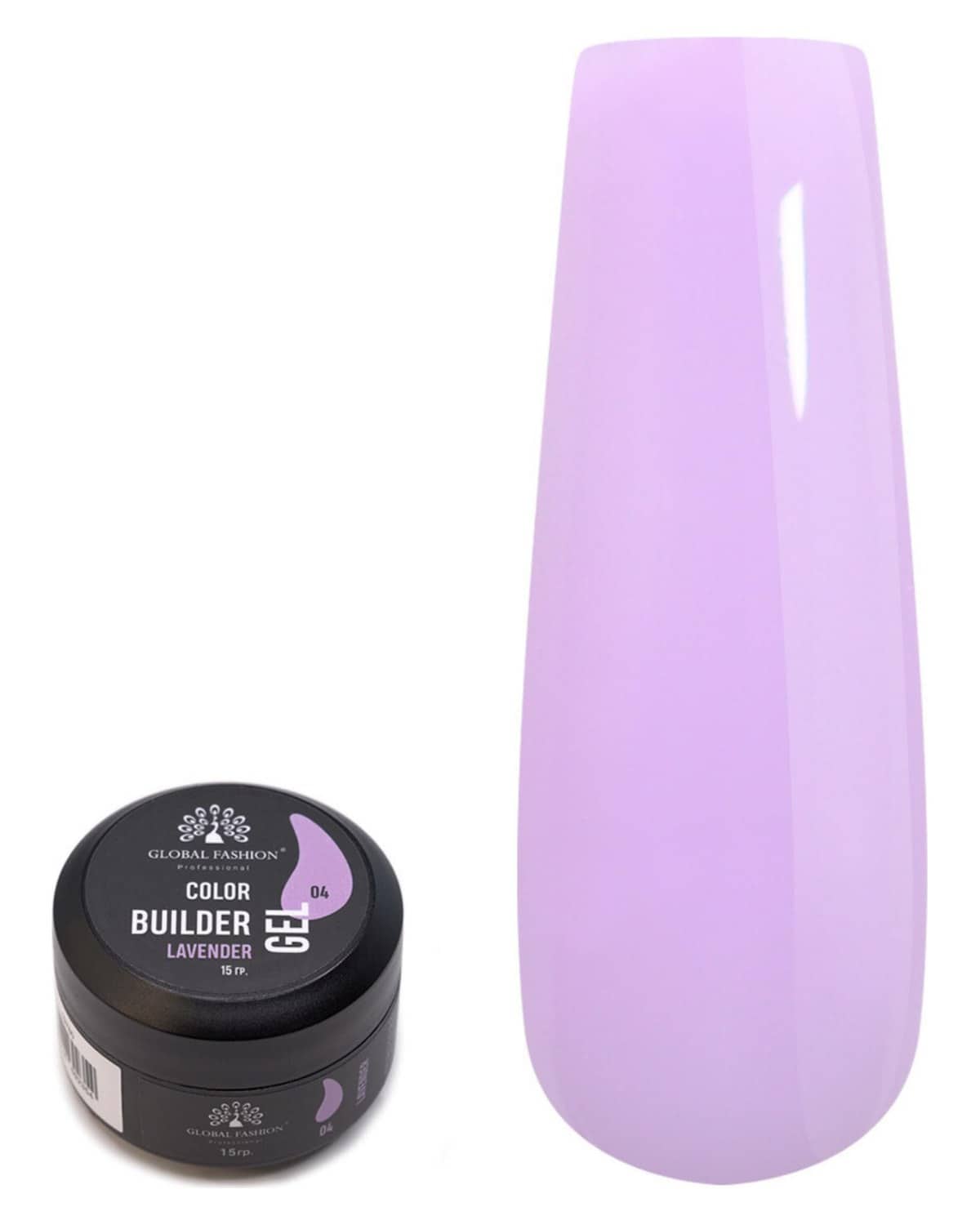 GLOBAL FASHION Professional Color Gel Builder 15g with 13 Shades: Unleash Your Inner Nail Artist with This Versatile Sculpting and Coloring Nail Art Toolkit (04 LAVENDER)