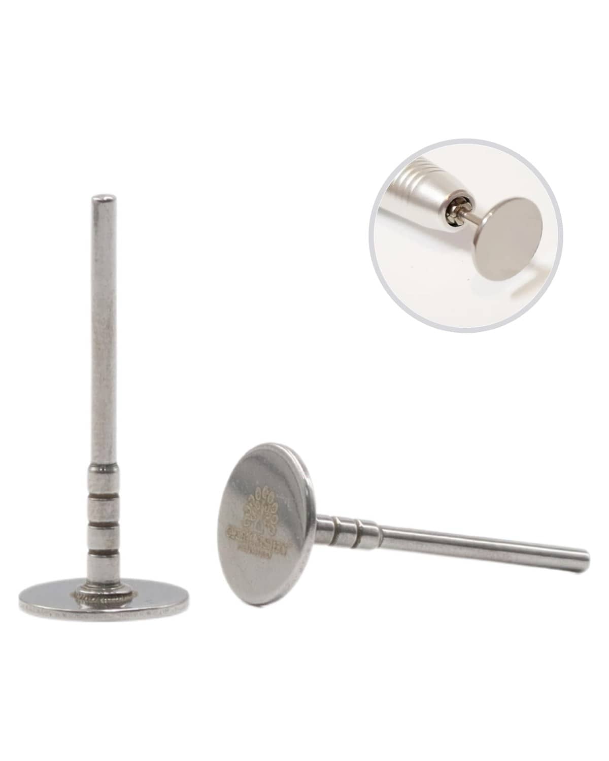 GLOBAL FASHION Professional Stainless Steel Disc for Sanding Paper (25mm, 20mm, 15mm) - Metal Disk Nail Drill Bits & Drill Nails Accessories | (15mm)