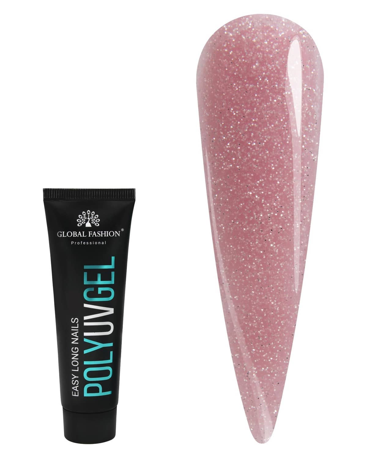 Global Fashion Professional Poly UV Gel with Shimmer: Long-Lasting, Salon-Quality Nails in Dazzling Colors | (06)