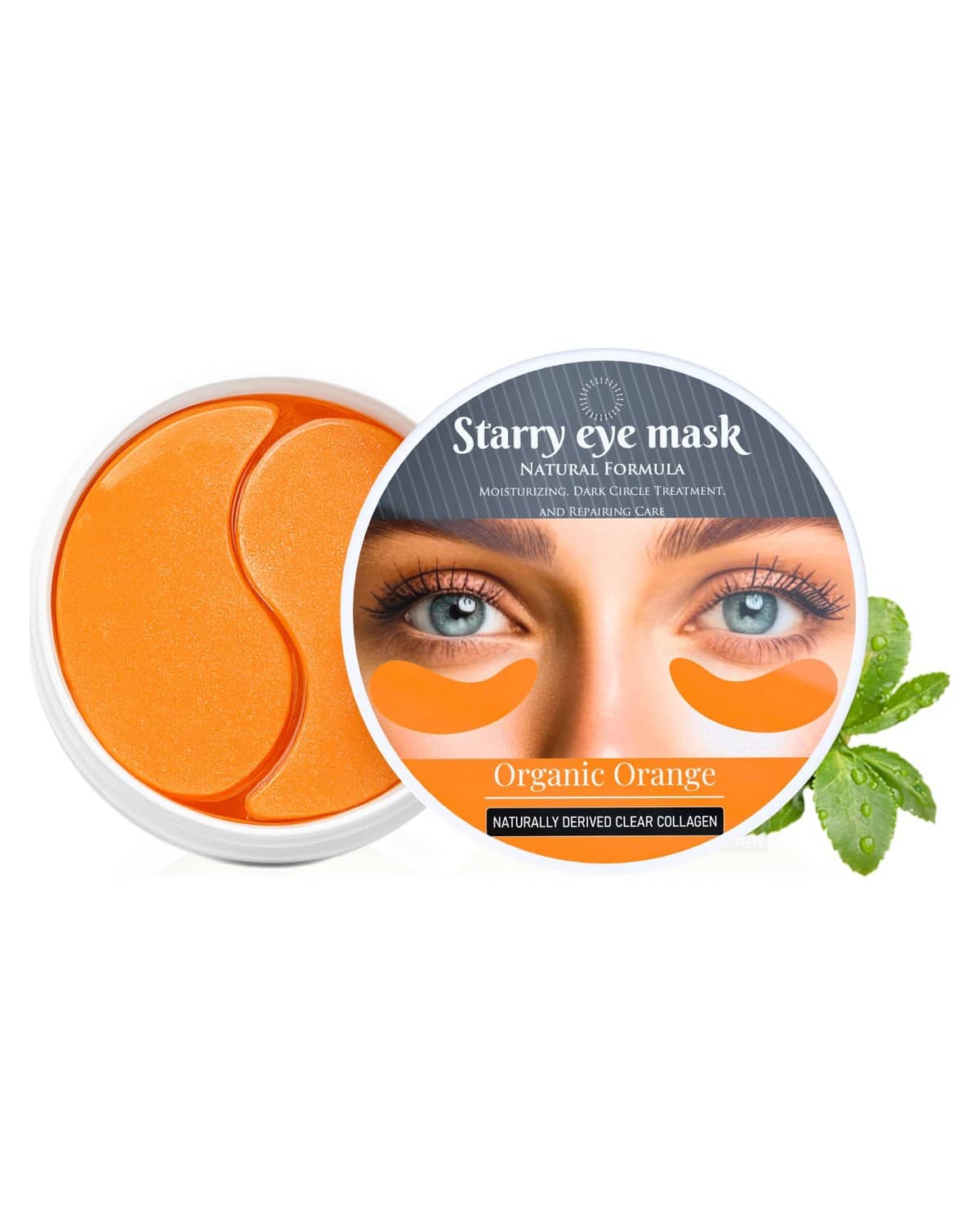 Global Fashion Under Eye Patches 30 Pairs - Under Eye Masks for Dark Circles, Puffiness, Fine Lines & Wrinkles, Anti-Aging, Hydrating Collagen Treatment, Beauty & Personal Care (30 pairs, Orange)