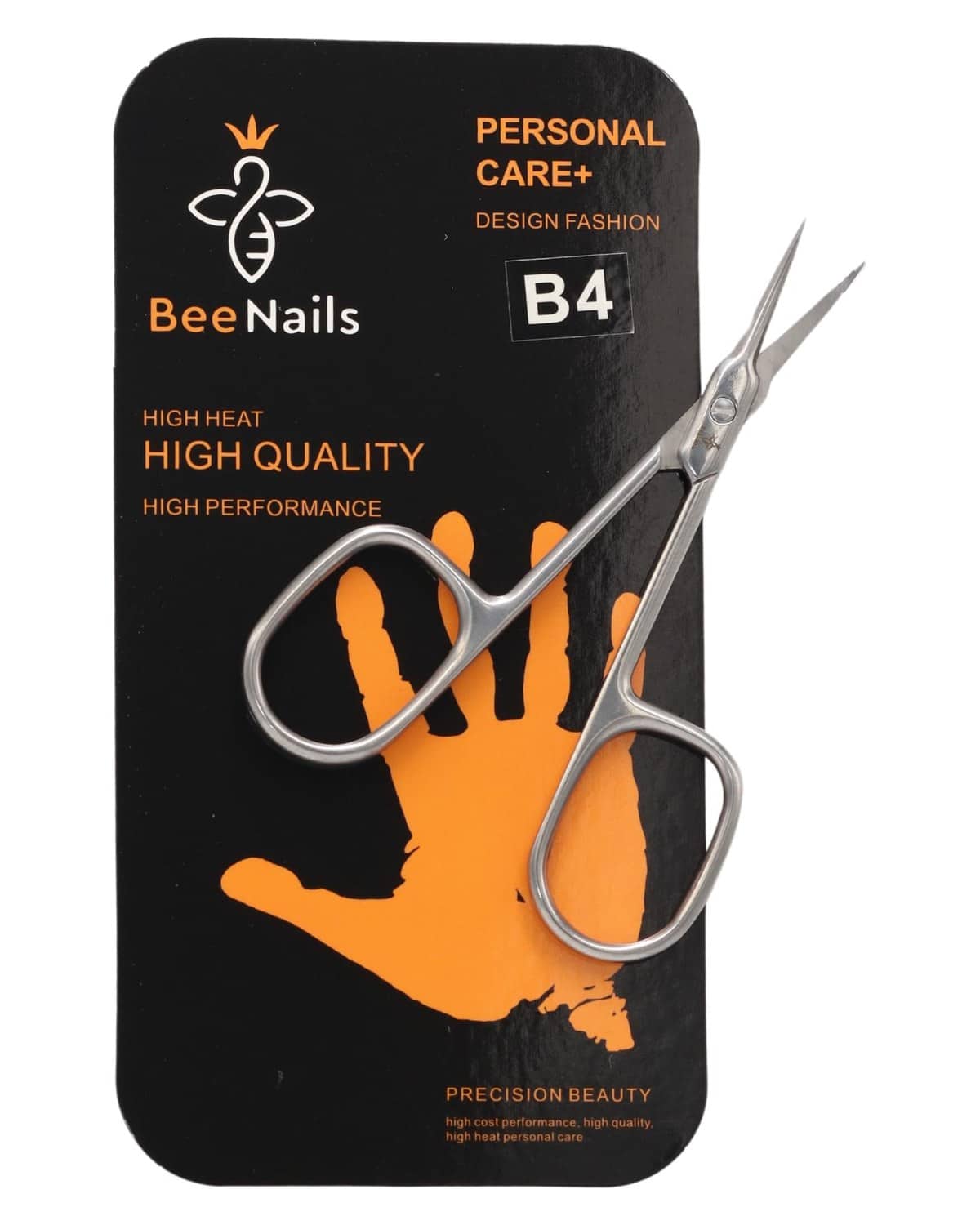 BeeNails Premium Stainless Steel Cuticle Nipper & Remover Kit for Flawless Manicures & Pedicures - Professional Clippers, Salon Grade Durable Tools for Fingernails and Toenails - | (B4)