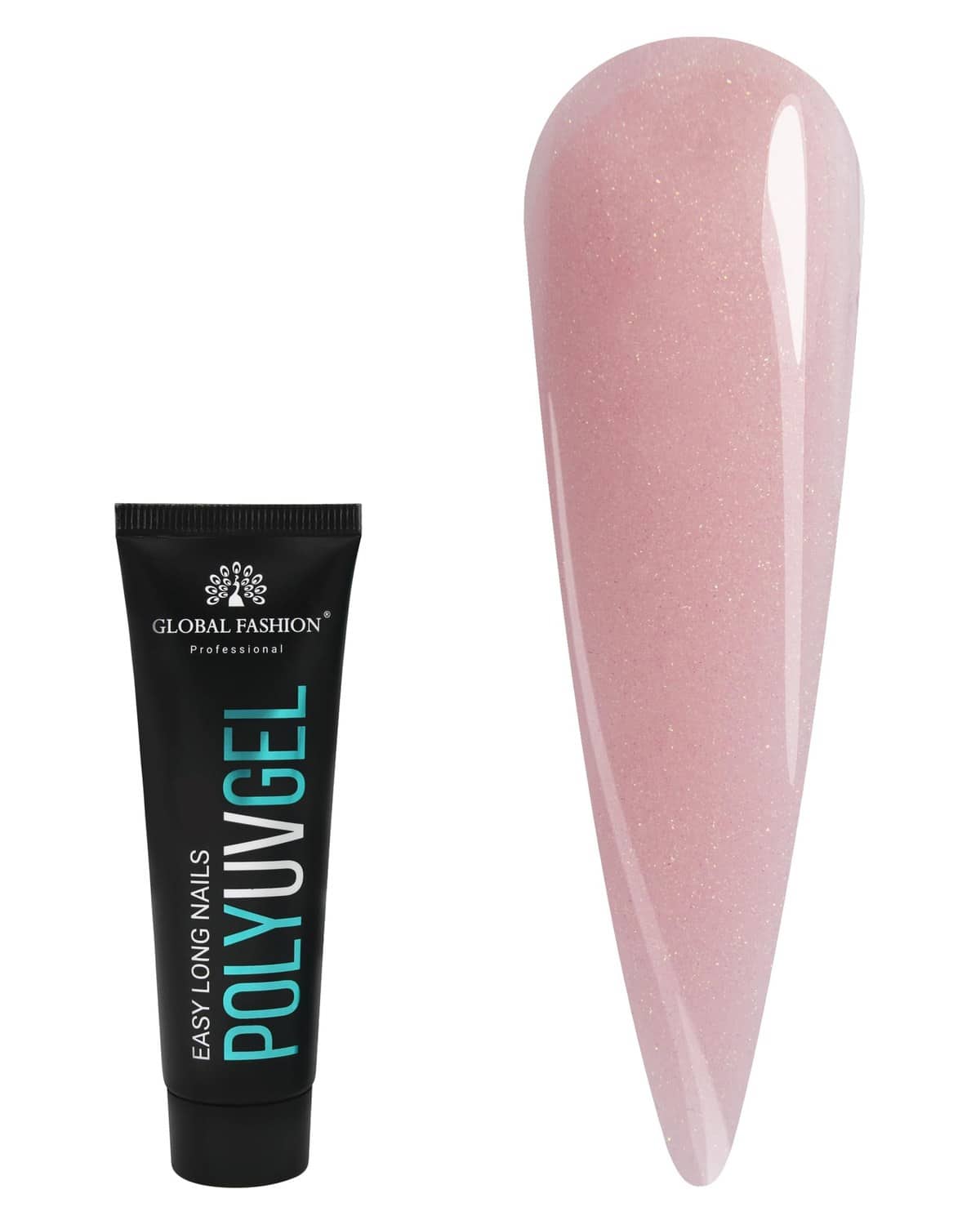 Global Fashion Professional Poly UV Gel with Shimmer: Long-Lasting, Salon-Quality Nails in Dazzling Colors | (05)