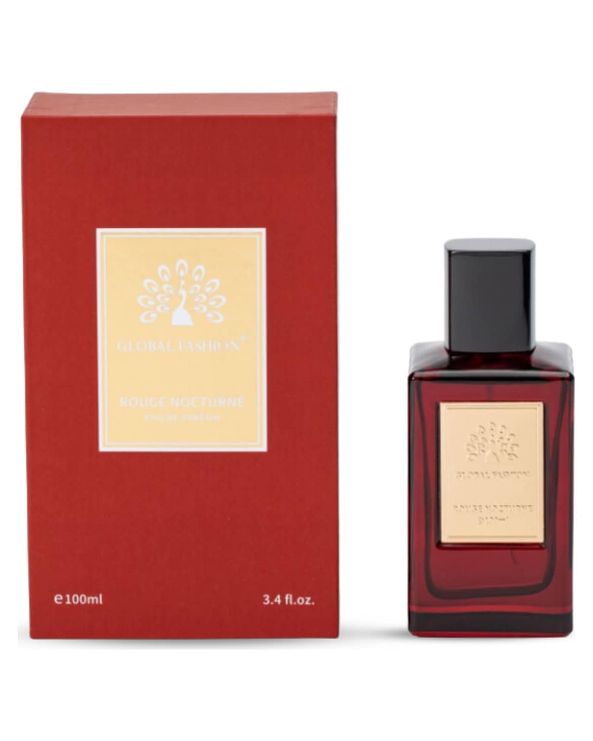 Men's Eau De Parfum - Natural Spray Luxury Fresh Aquatic Fragrance, Long-Lasting, Ocean Inspired, Elegant and Sophisticated, Ideal for All Seasons, Perfect for Him (Deep Red)