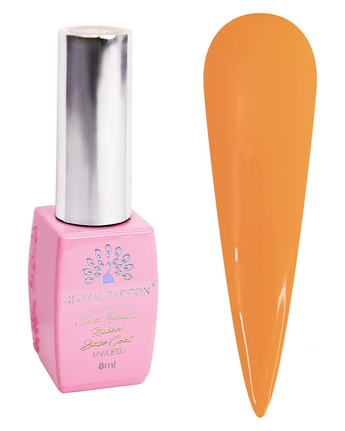GLOBAL FASHION Neon Dream Nails! Neon Base Coat (8ml) - Vegan, Cruelty-Free, Chip-Resistant. Promotes Healthy Nails, Long-Lasting Gel Manicures | (02, 8 ml)