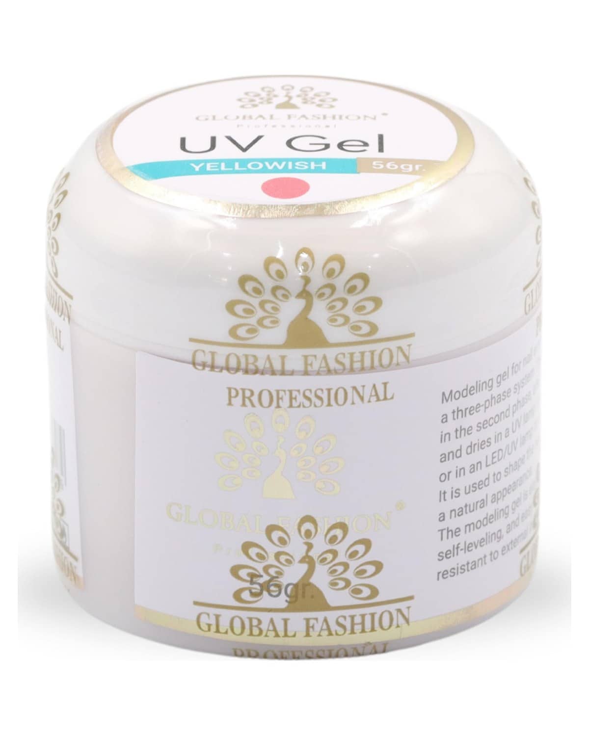 GLOBAL FASHION Professional UV Gel for Nail Extensions | (Yellowish 56g)