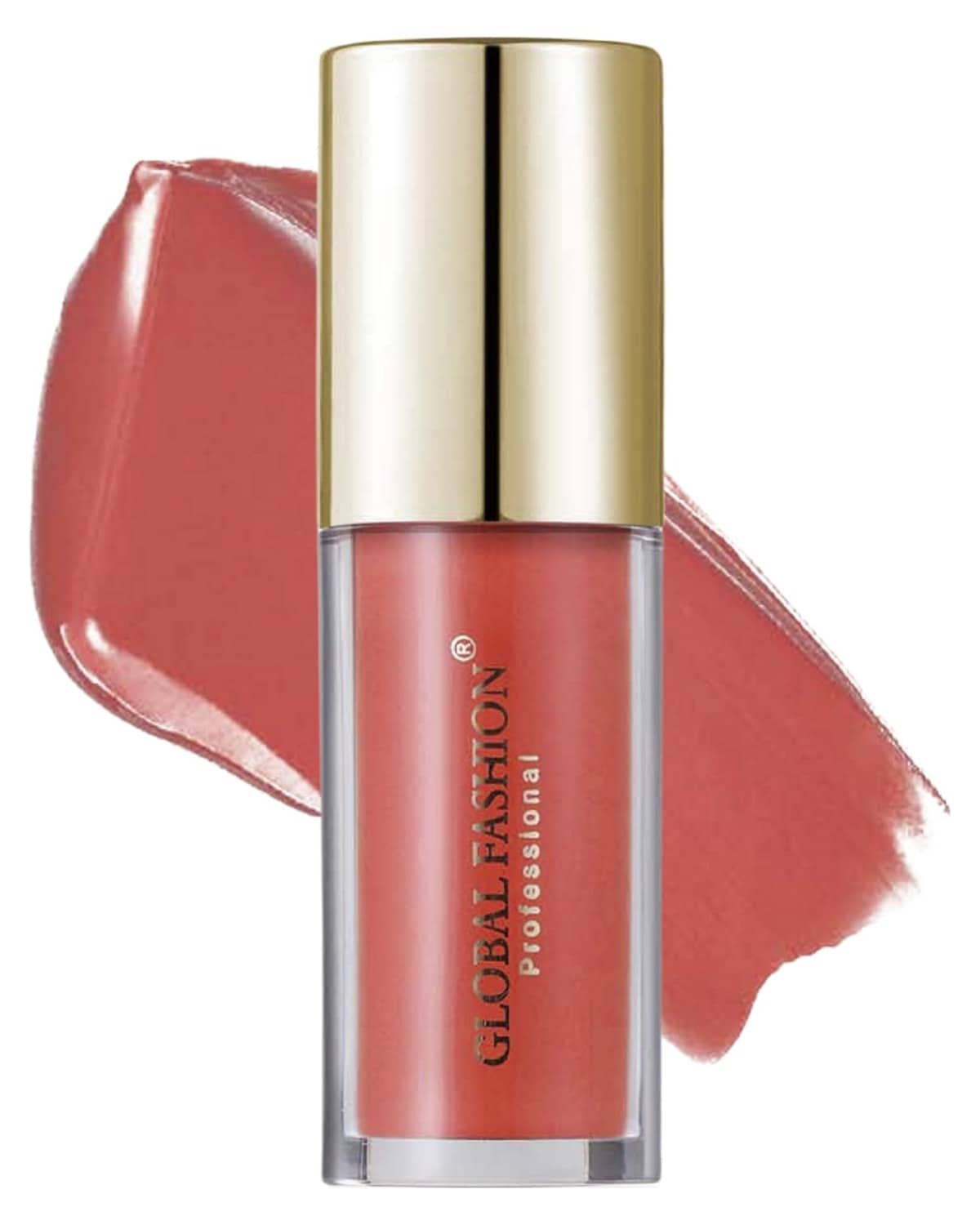 GLOBAL FASHION Velvet Lasting Matte Lip Gloss 4g - 24 Shades, Lightweight, Long-Lasting, Non-Sticky, High-Pigment, Hydrating with Jojoba Oil & Vitamin E for Smooth Wear (124 - Dese)