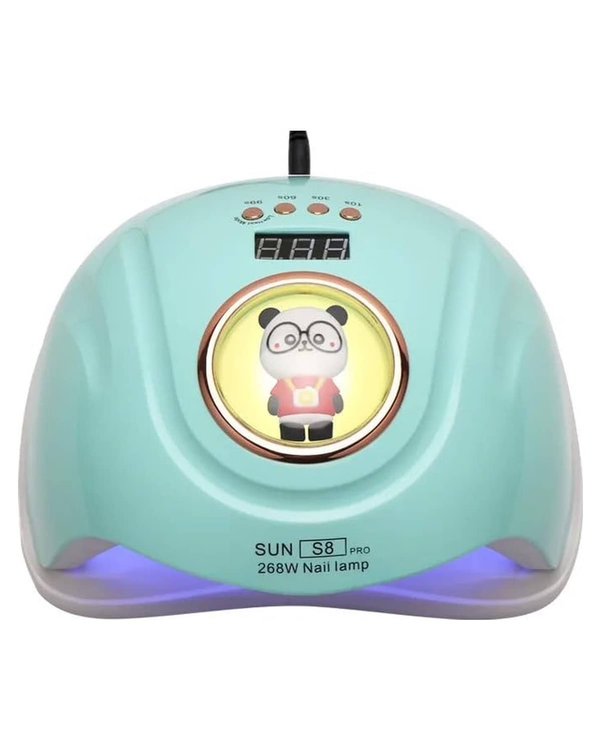 GLOBAL FASHION Professional 2-in-1 UV/LED Nail Dryer Lamp - 268W, Gel Polish, Acrylic & Polygel Dryer, Fast Curing, Smart Sensor, Flexible Timer Settings, Painless & Gentle- SUN S8 Pro | (Mint Green)